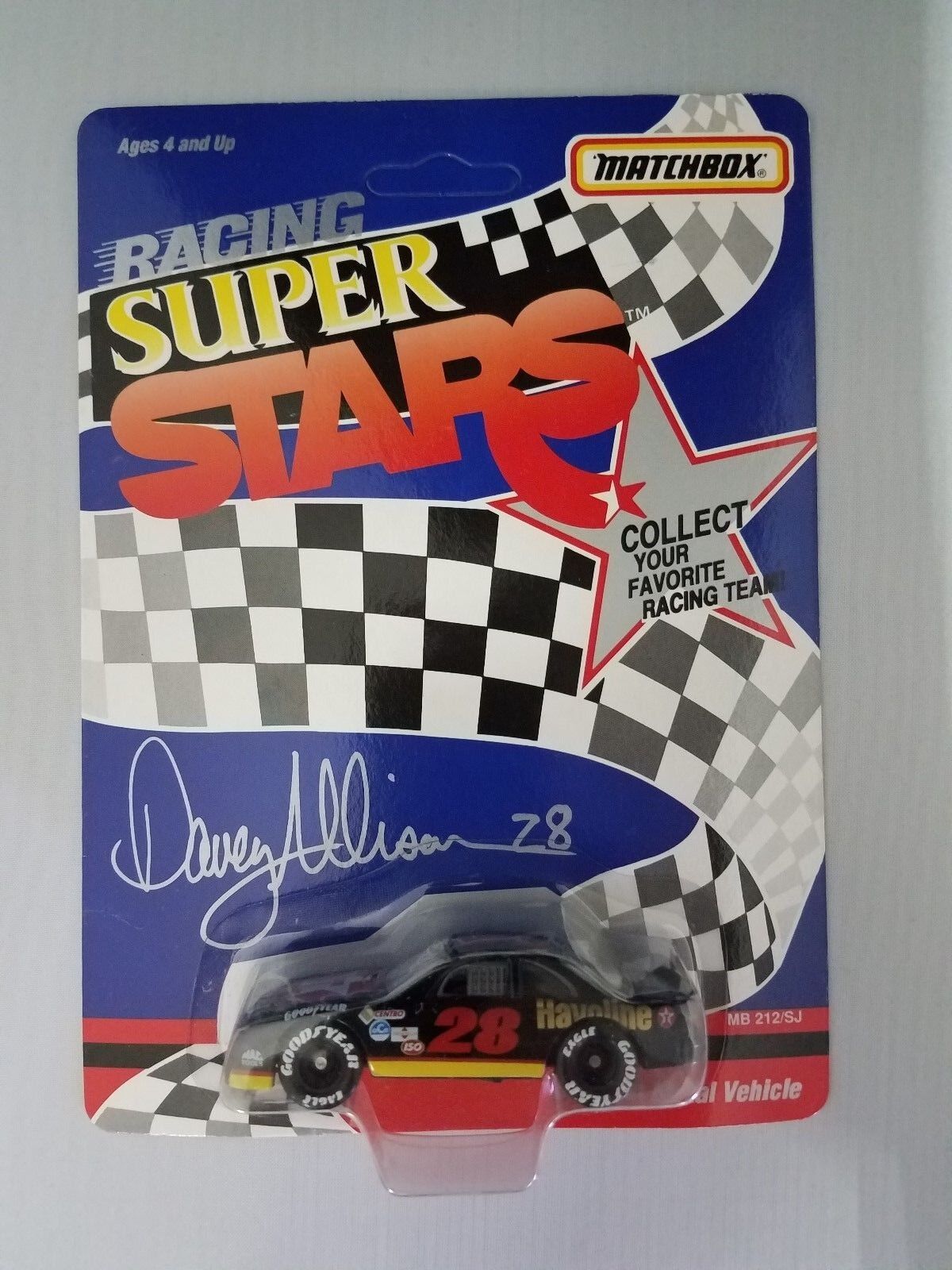 RACING CHAMPIONS 1990 DIECAST #26 KENNY BERNSTEIN WITH COLLECTOR CARD AND STAND