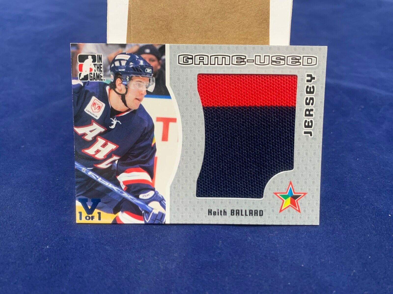 Keith Ballard Heroes And Props JerseyCard 2015/16 ING Blue Vault #GUJ-83 NM MT