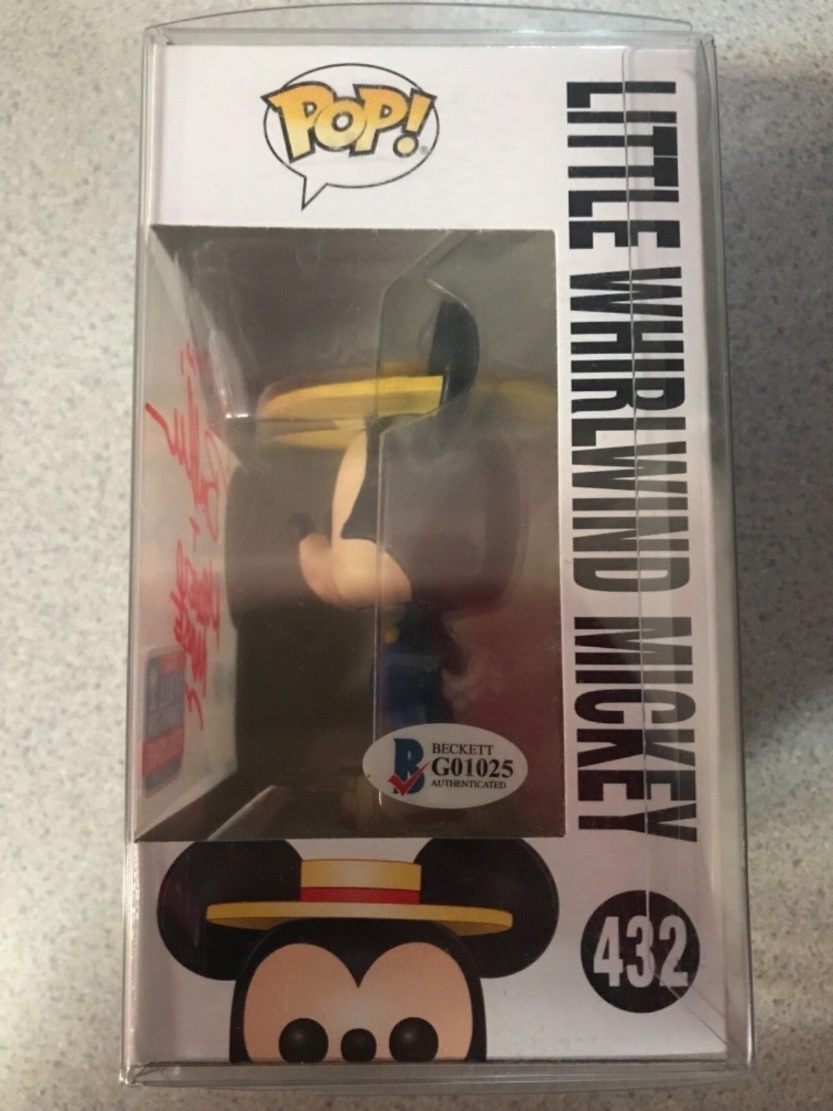 Funko Pop Bret Iwan “Little Whirlwind Mickey” Voice Actor Autograph Beckett COA