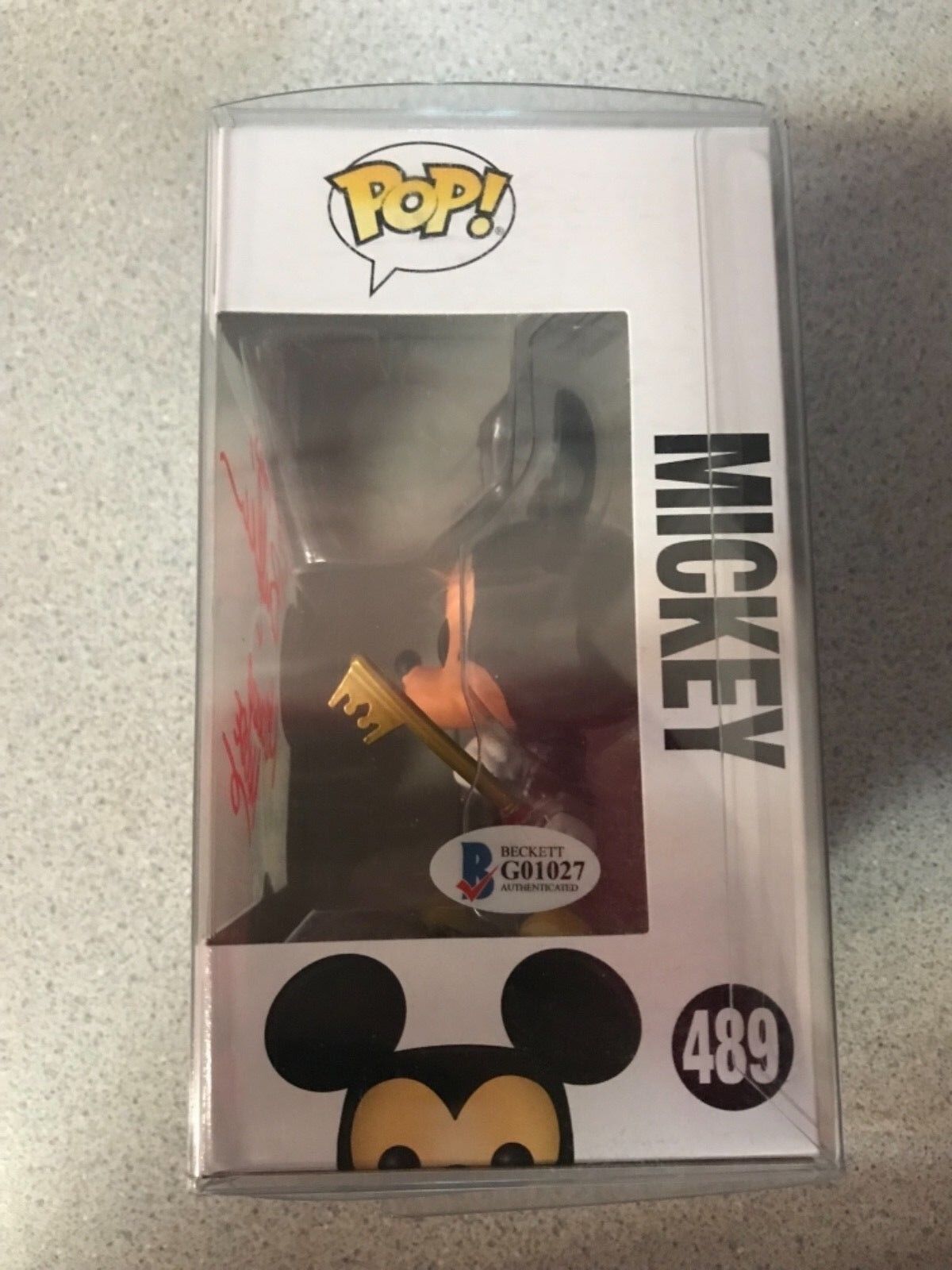 Funko Pop Bret Iwan “Kingdom Hearts Mickey” Voice Actor Autograph Beckett Cert.