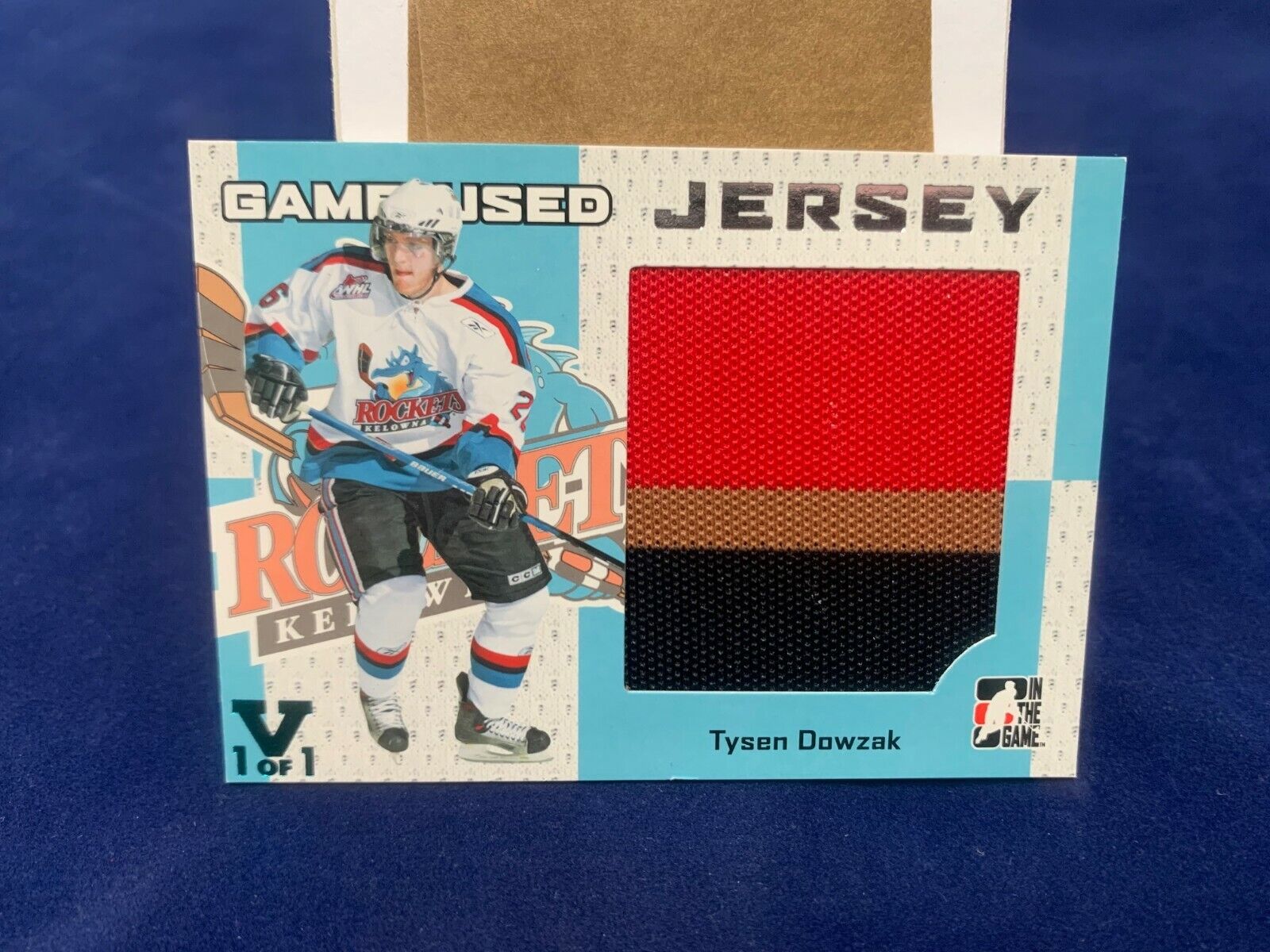 Tysen Dowzak Heroes and Props JerseyCard 2015/16 ING Blue Vault #GUJ-30 NM MT