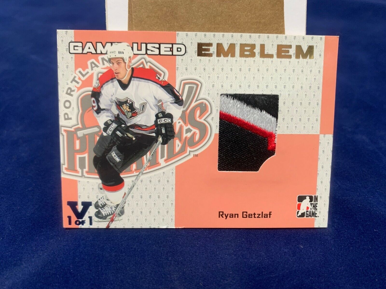 Ryan Getzlaf Heroes and Props JerseyCard 2015/16 ING Blue Vault #GUE-18 NM MT