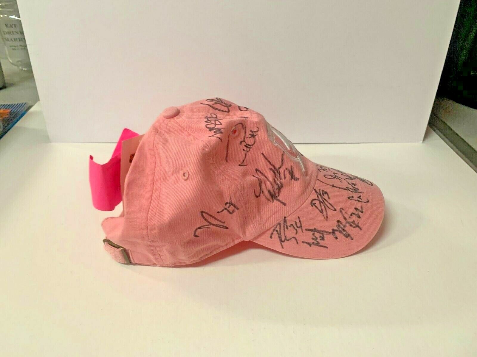 Tampa Bay Lightning Team Signed Pink Hat 2006-2007