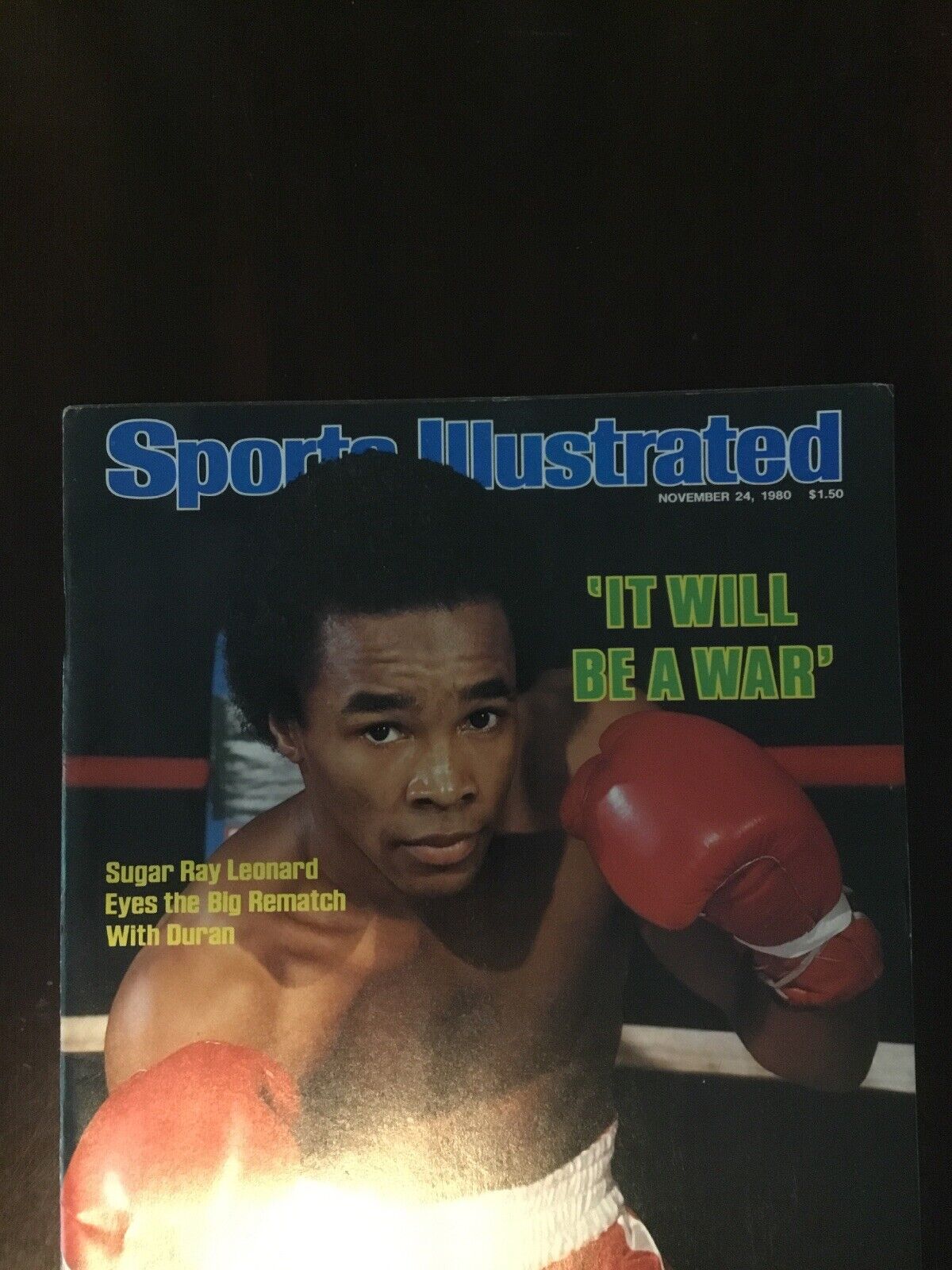 Sports Illustrated Magazine Sugar Ray Leonard Cover November 24, 1980