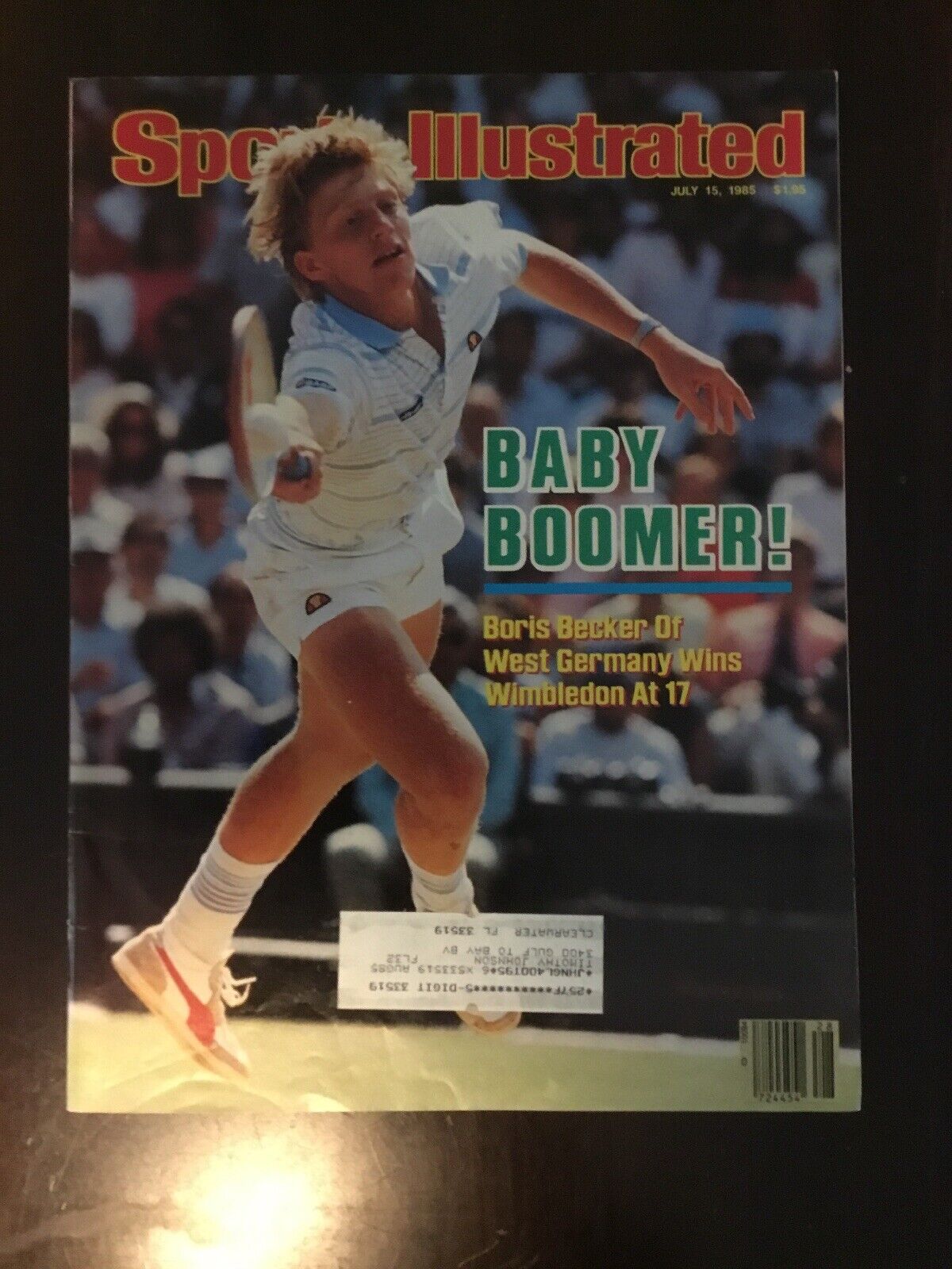 Sports Illustrated Magazine Boris Becker Cover July 15, 1985