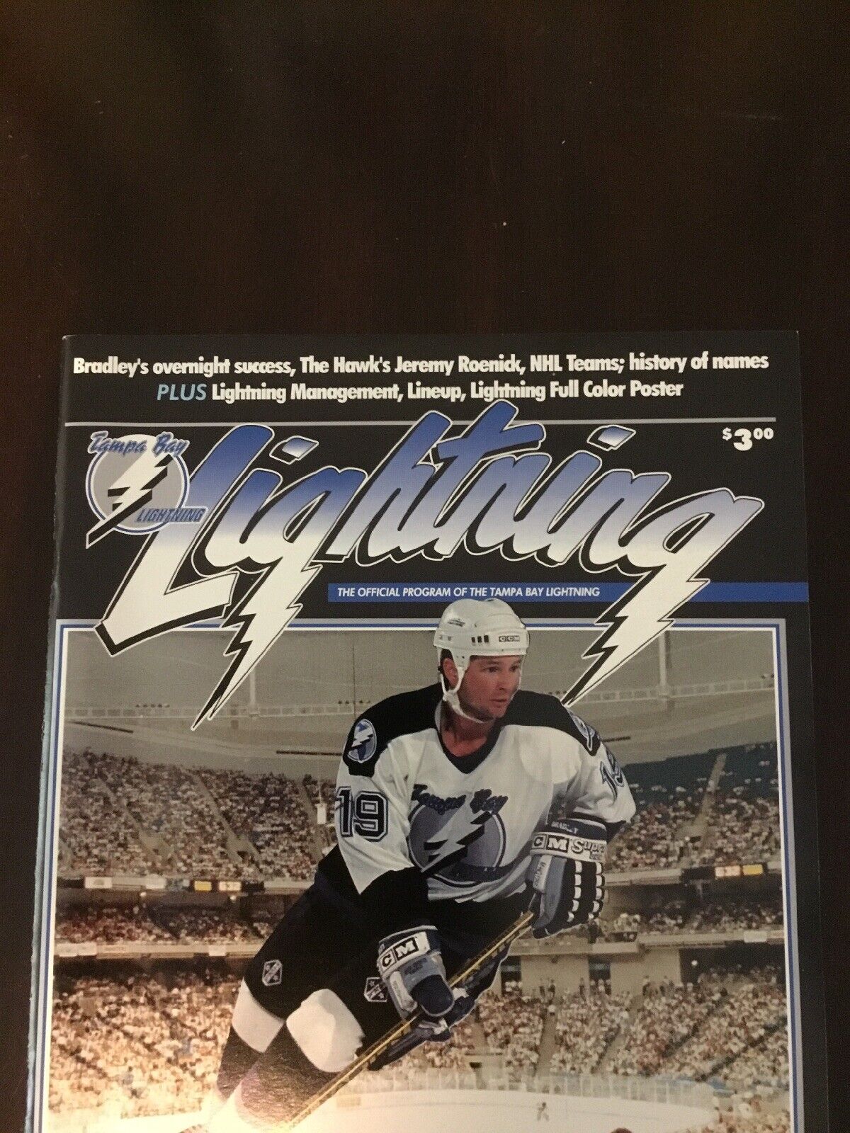 Tampa Bay Lightning NHL 1993 Opening Night TBL Vs Panthers Bradley Cover