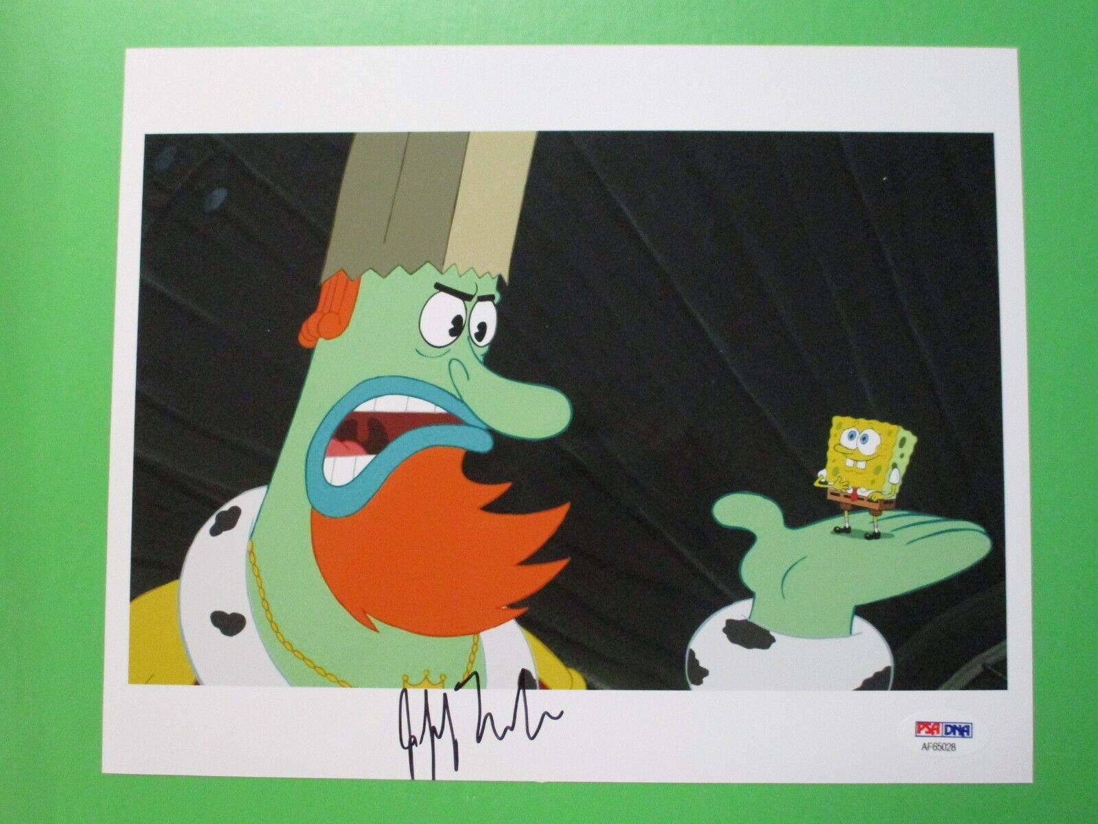 Jeffrey Tambor SpongeBob King Neptune Signed Autographed 8x10 Color Photo PSA