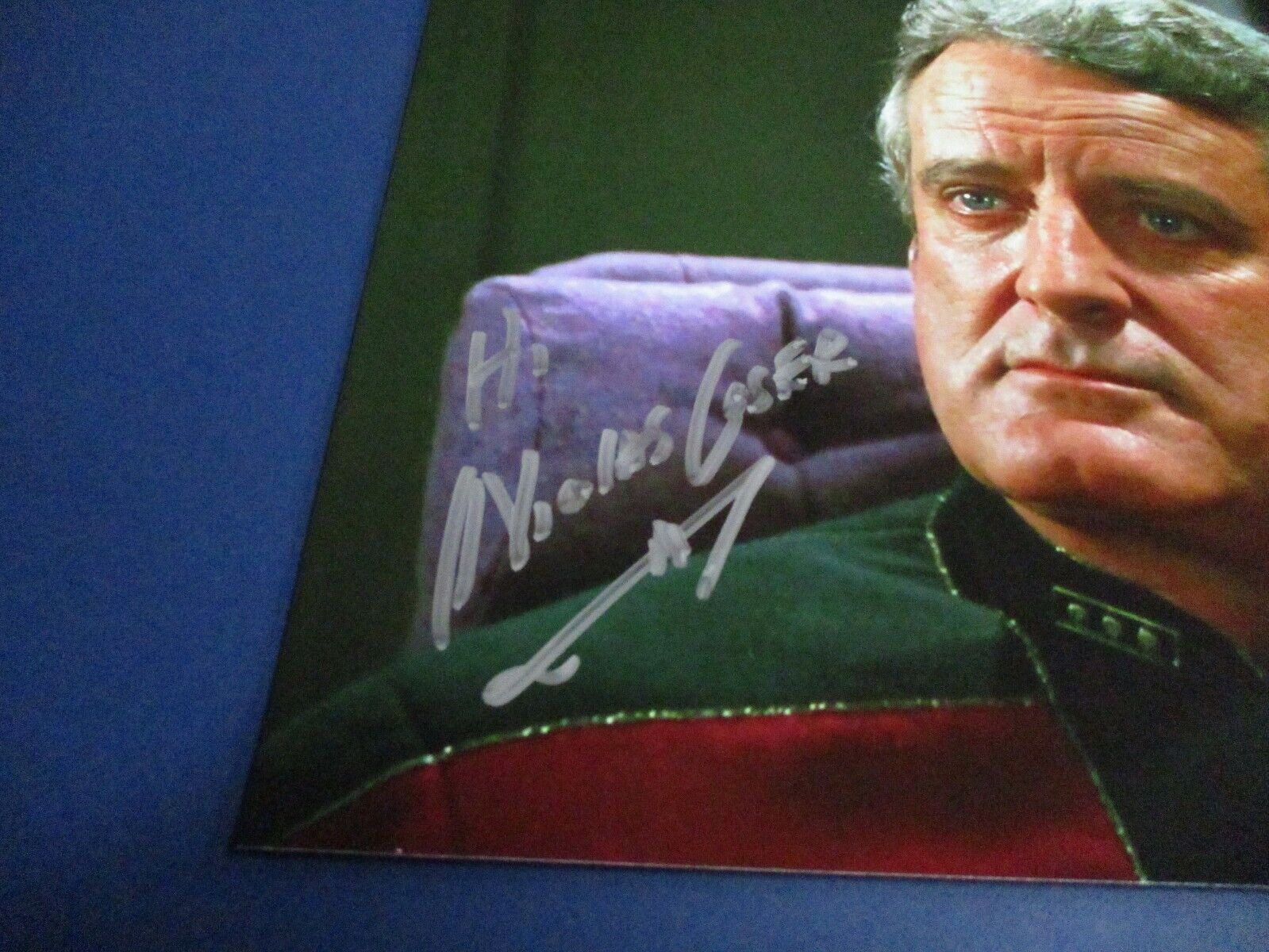 Nicolas Coster Autographed Signed 8x10 Star Trek Photo PSA COA #AM22480