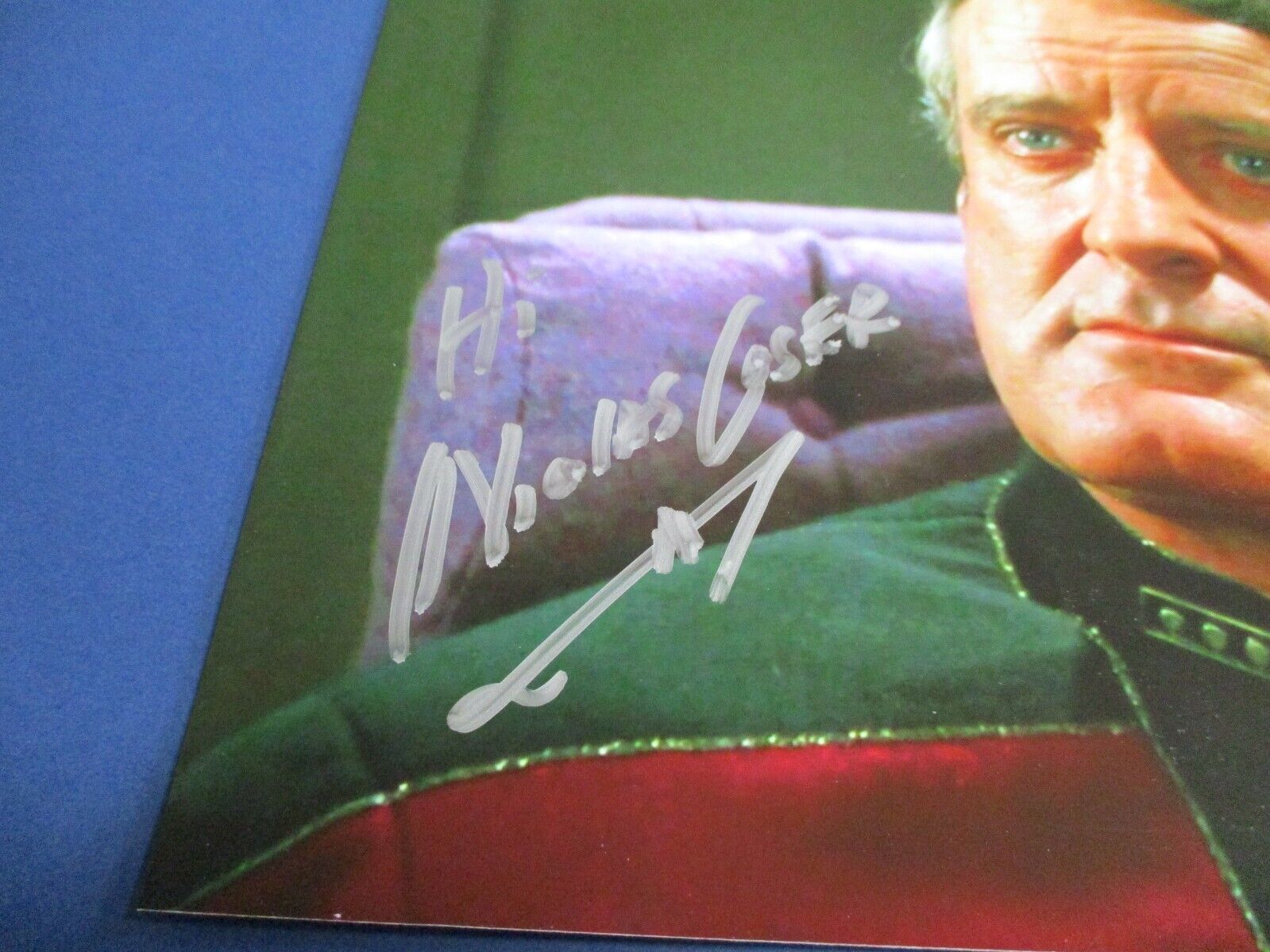 Nicolas Coster Autographed Signed 8x10 Star Trek Photo PSA COA #AM22480