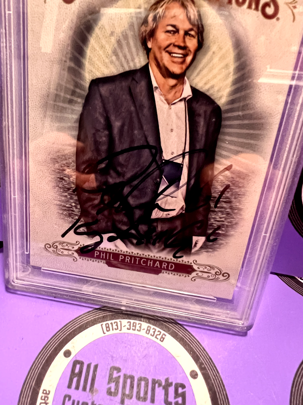 Philip Pritchard Cup Keeper Autographed 2018 Upper Deck Card #18 PSA #84756696