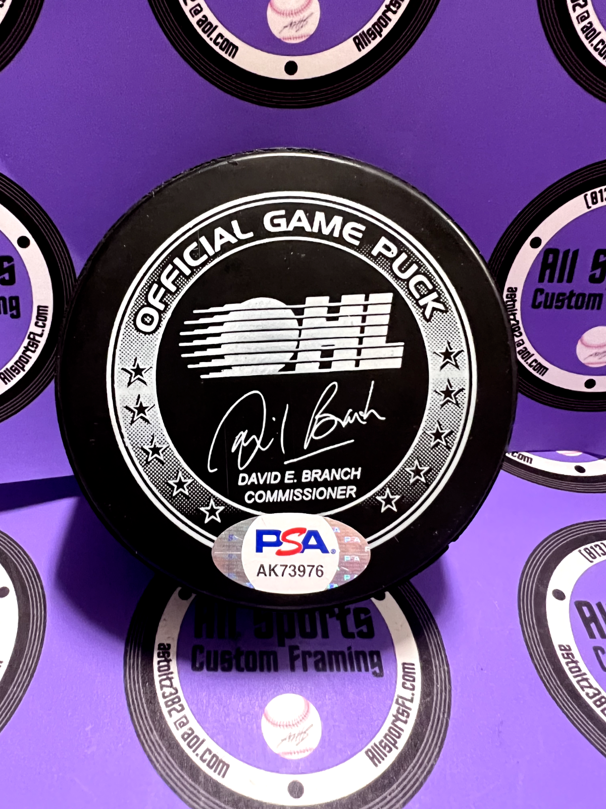 Paul Coffey  Oilers OHL All Star Official Game Puck PSA COA #AK73976