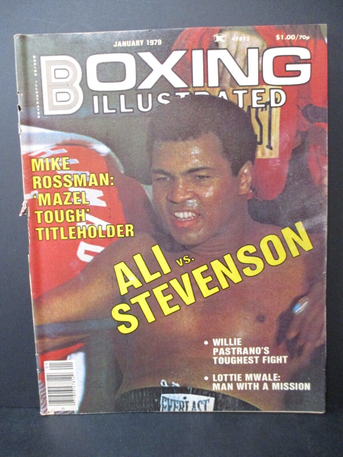 Boxing Illustrated Vintage Magazine Muhammad Ali Vs Stevenson January 1979 VG