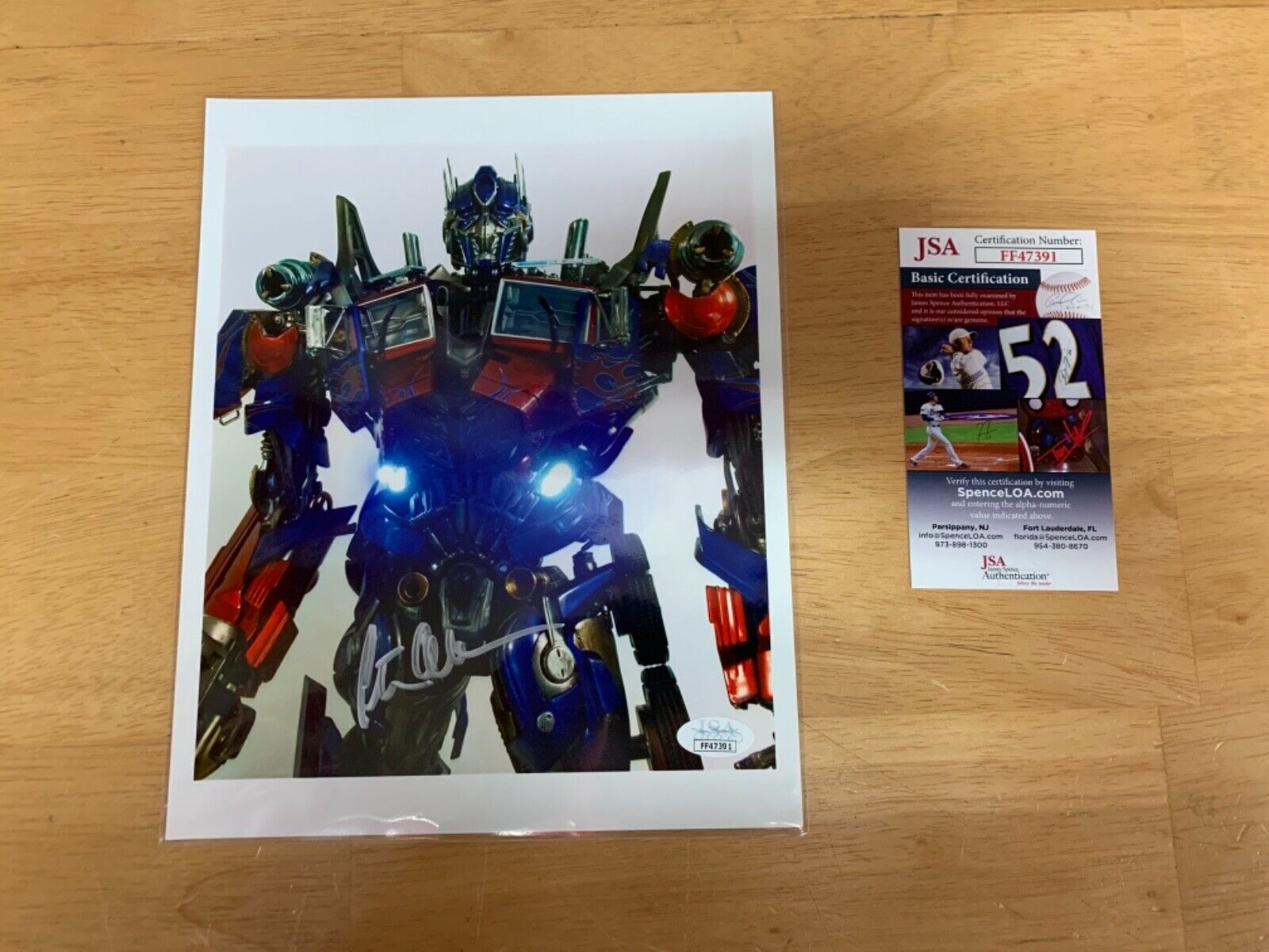 Peter Cullen “Optimus Prime” from Transformers Autographed 8x10 Photo