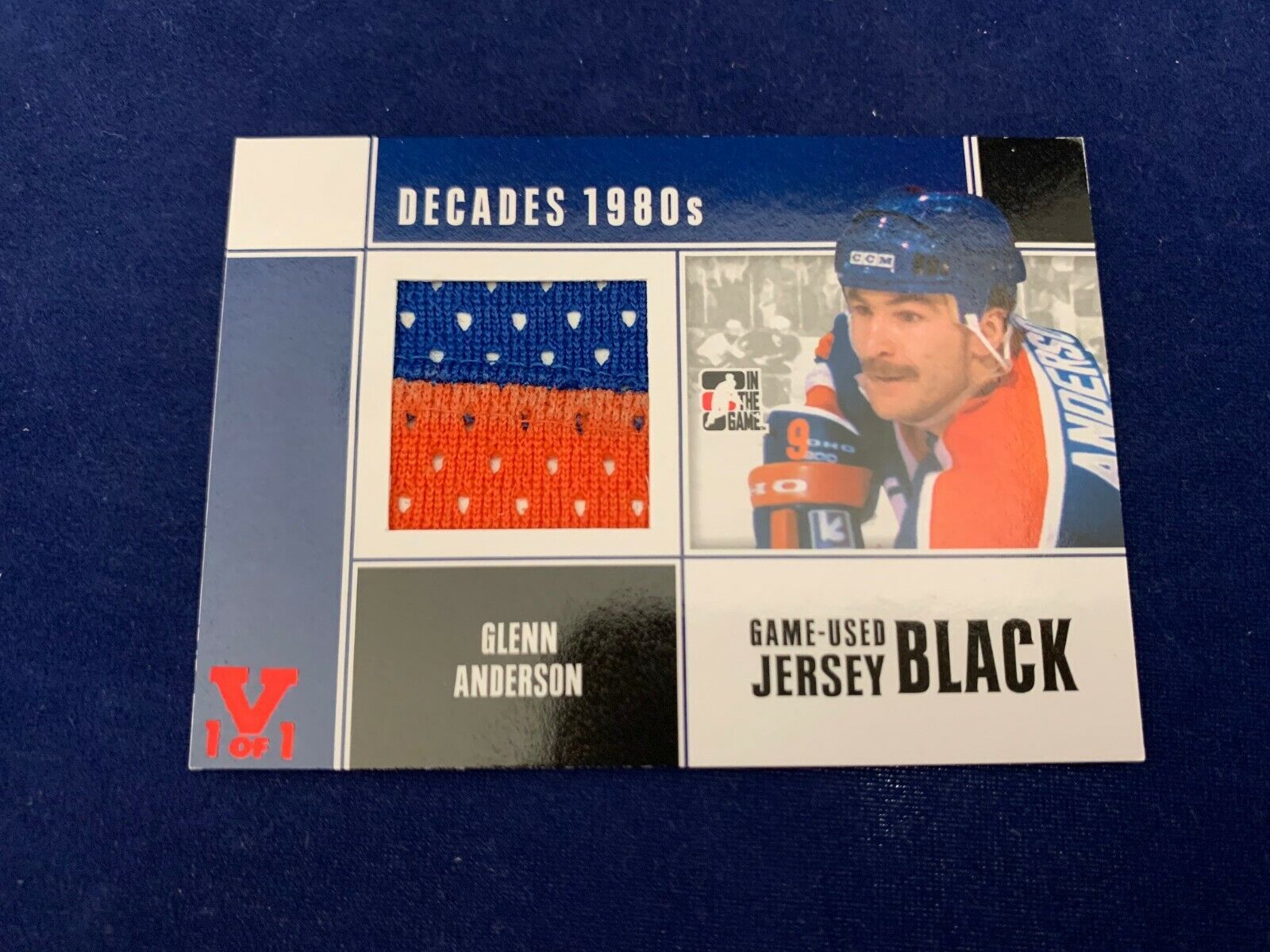 Glenn Anderson Decades 1980s JerseyCard 2015/2016 ING Red Vault NM MT