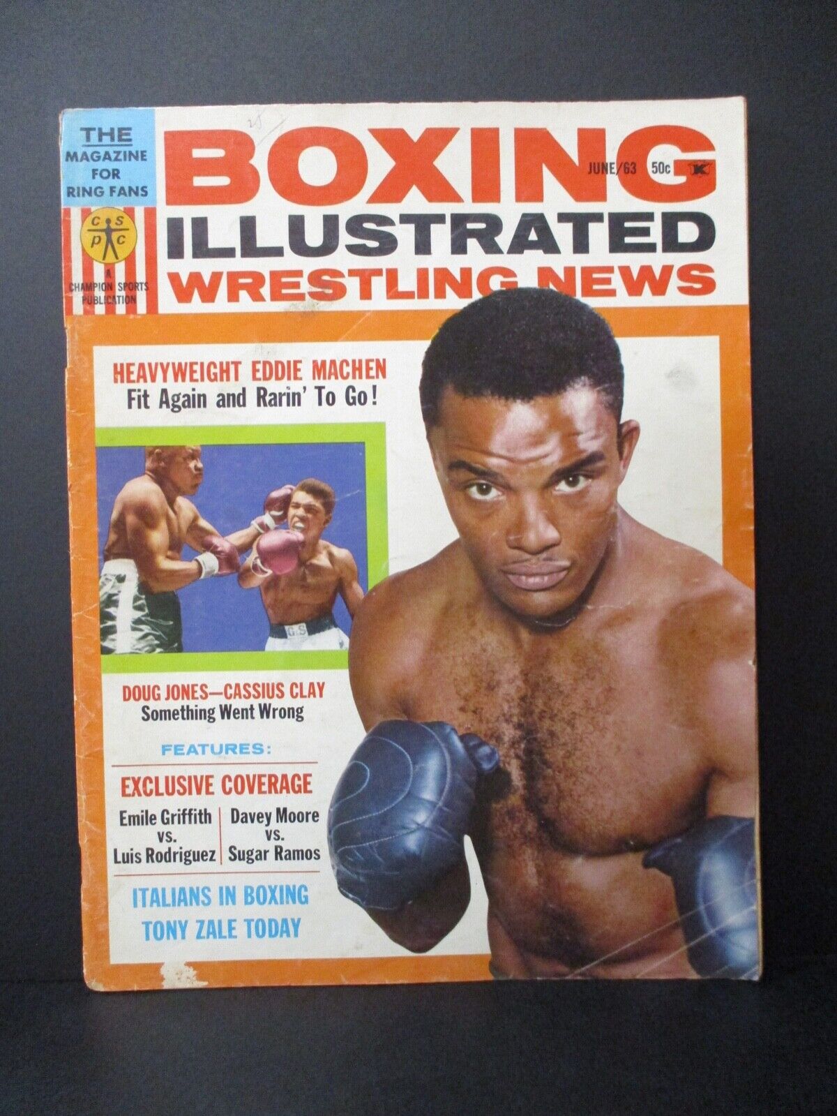 Boxing Illustrated Wrestling News 1963 Magazine Eddie Macker Muhammad Ali