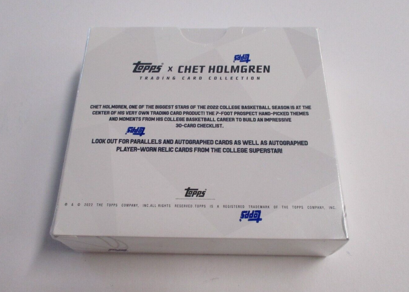 Topps X 2022 Sealed Chet Holmgren  Card Collection Autographs Parallels