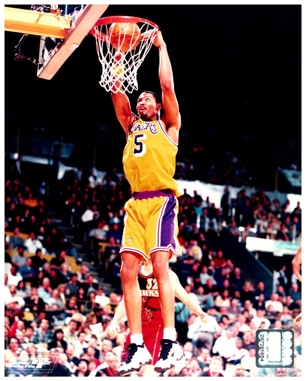 Robert Horrey Los Angeles Lakers Unsigned 8x10 Sports Photo NBA Hologram Sticker