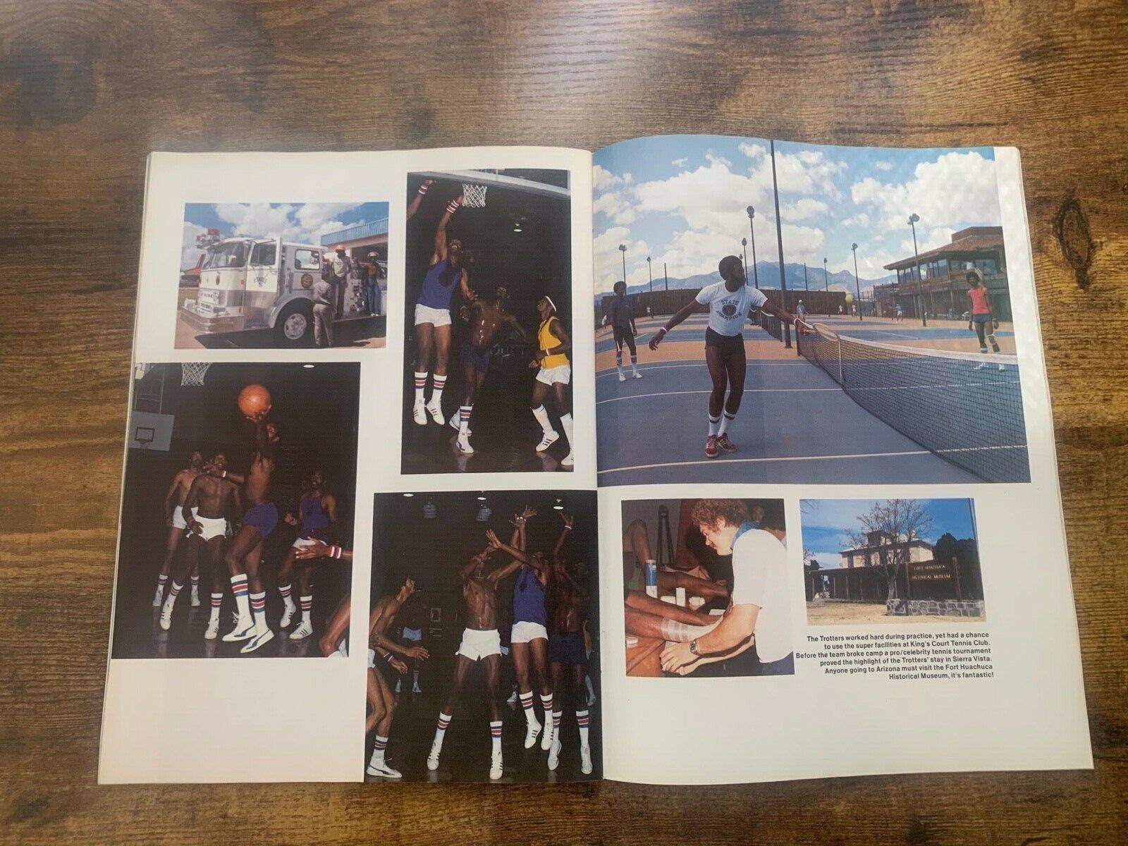 1977 Harlem Globetrotters Official Program Curly Neal Lemon Ex Condition