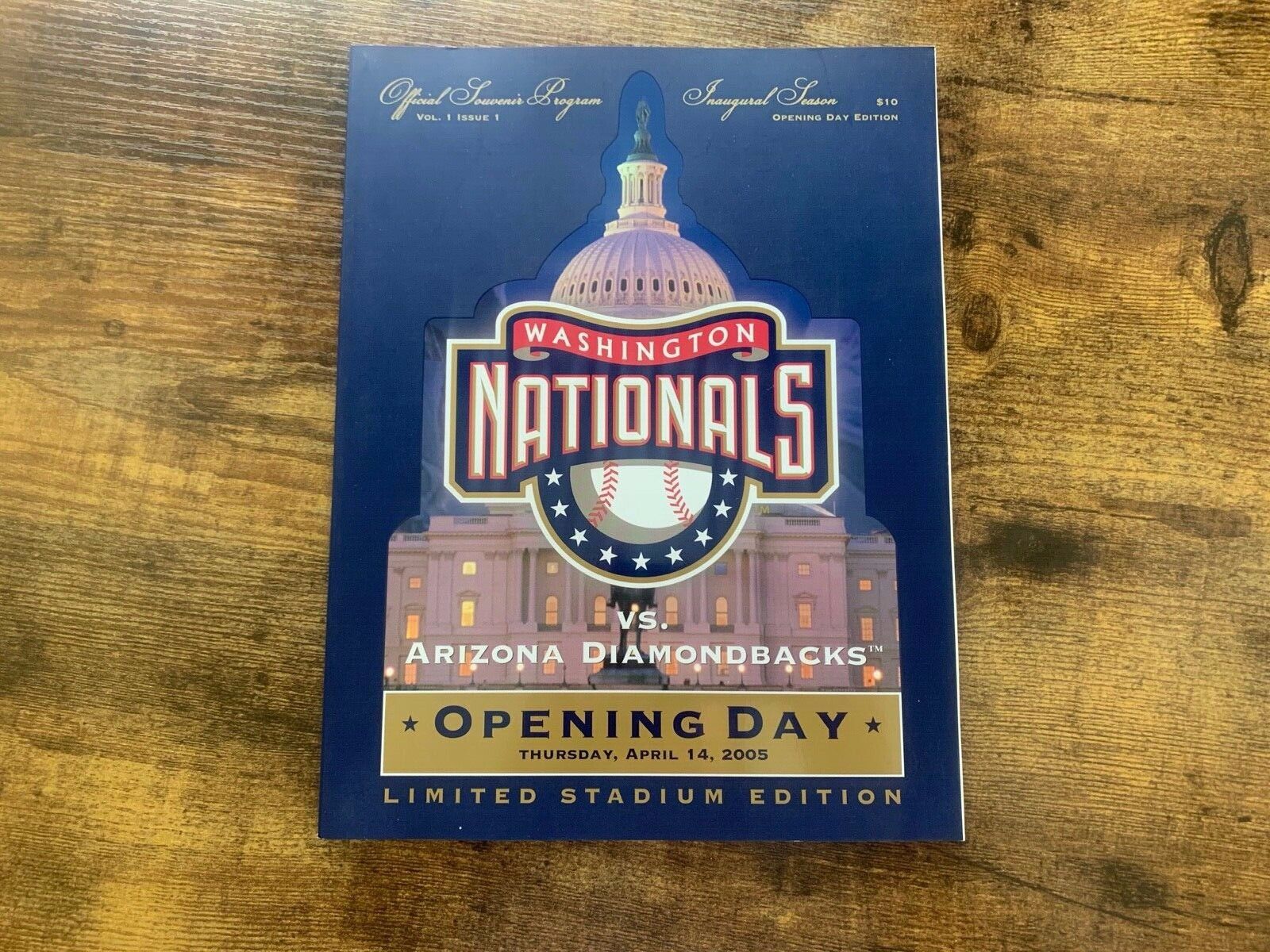 Washington Nationals Inaugural Game Opening Day Program 4-14-2005 Ex Condition