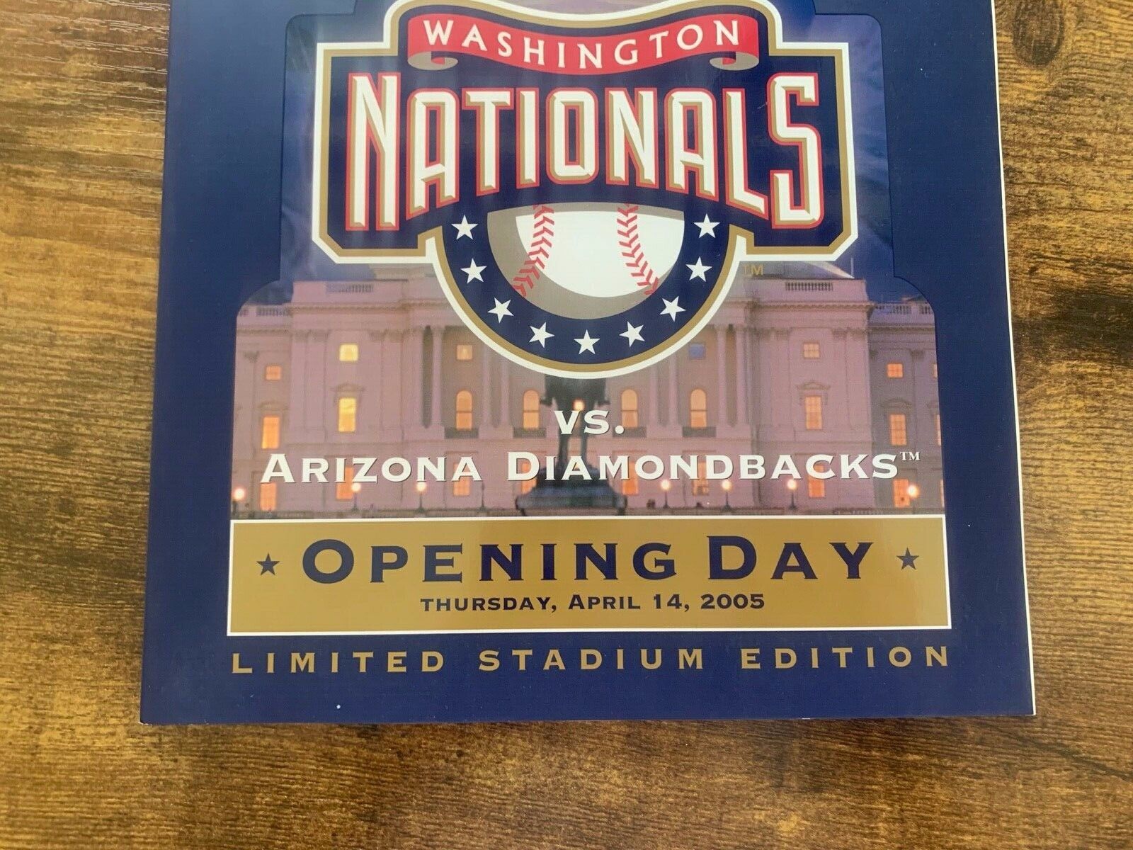 Washington Nationals Inaugural Game Opening Day Program 4-14-2005 Ex Condition