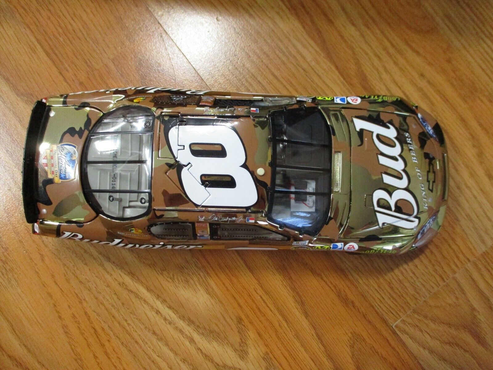 Dale Earnhardt Jr American Heroes Memorial Day 1:24 Color Chrome Car 1 of 3,888