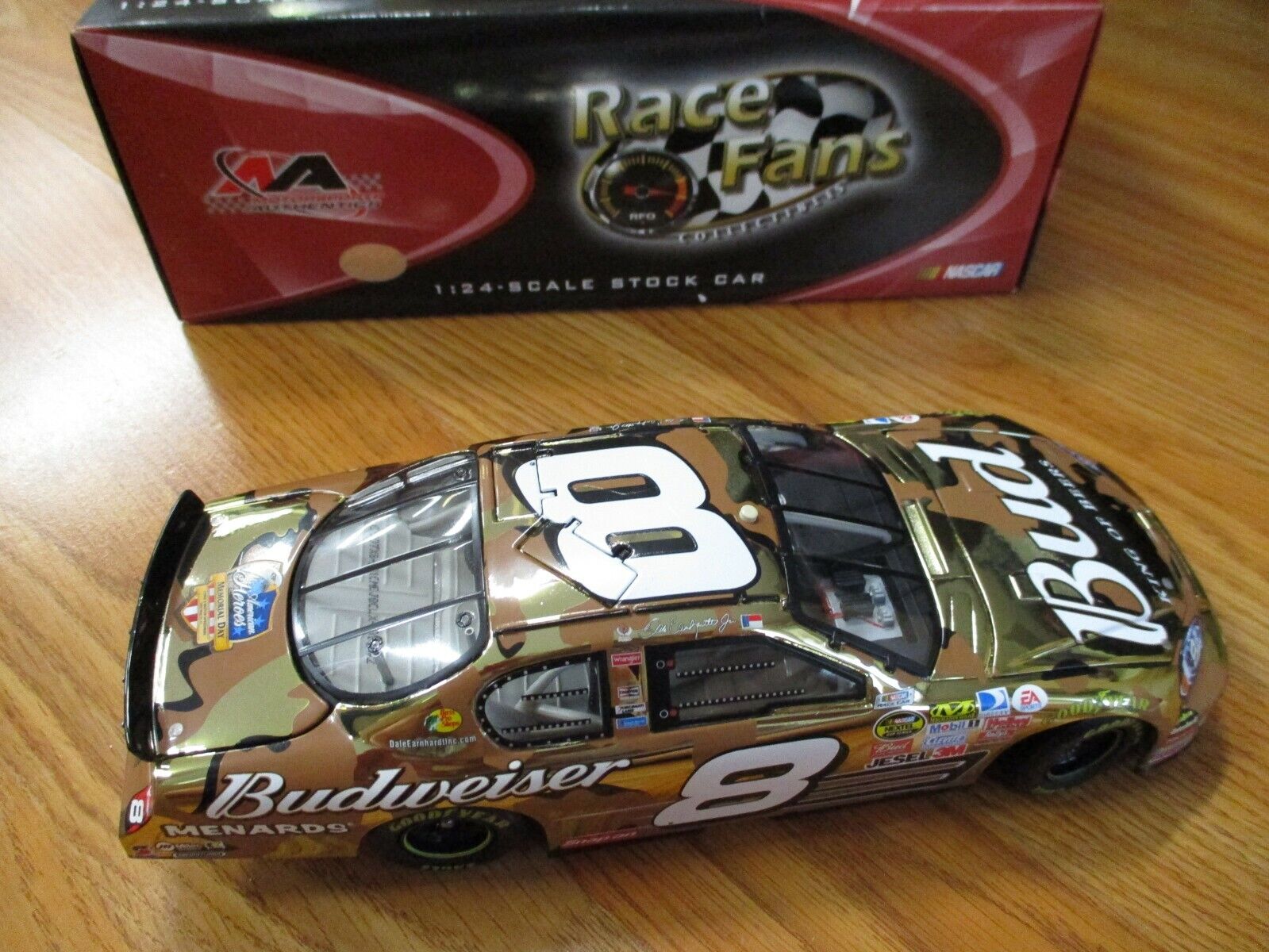 Dale Earnhardt Jr American Heroes Memorial Day 1:24 Color Chrome Car 1 of 3,888