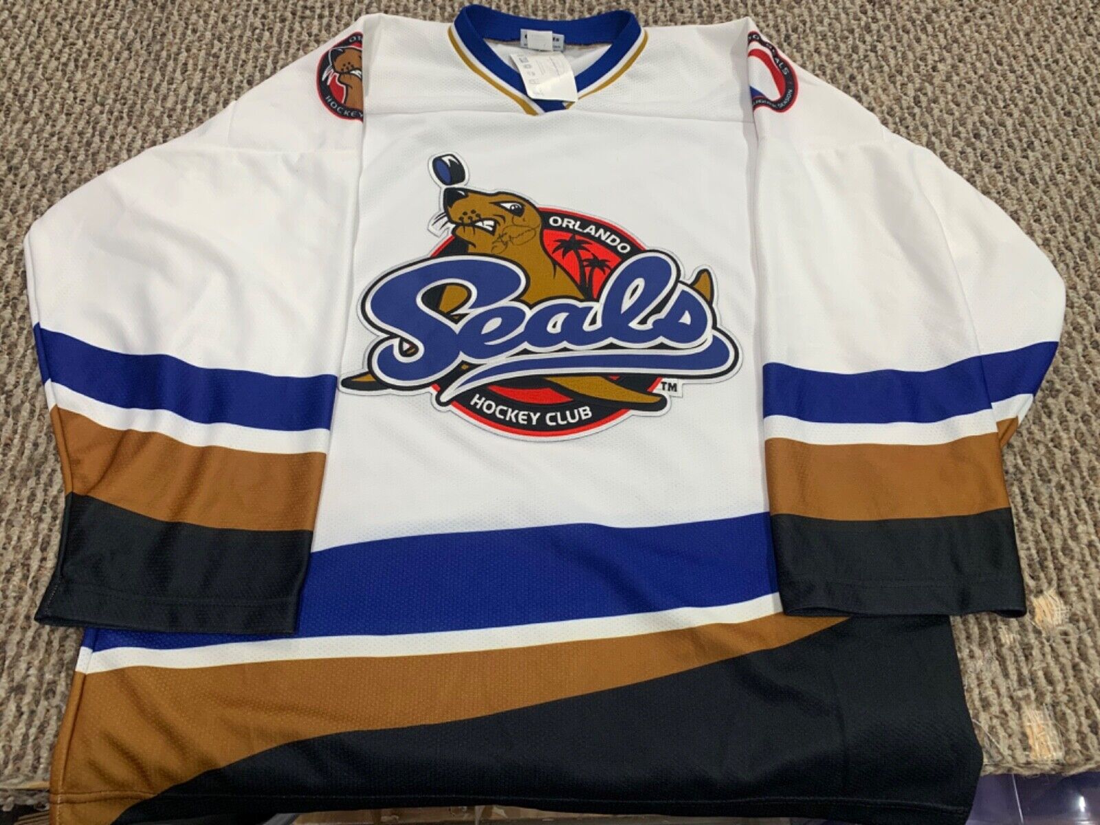 Orlando Seals Hockey Club Jersey New OT Sports Large NWT Signed