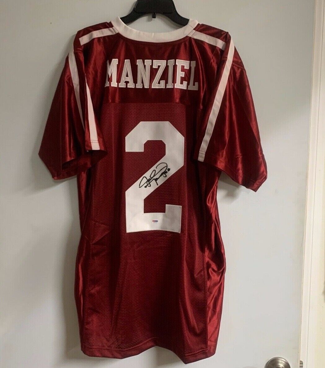 Johnny Manziel Texas A&M Autographed Signed Custom Jersey with PSA Certificate