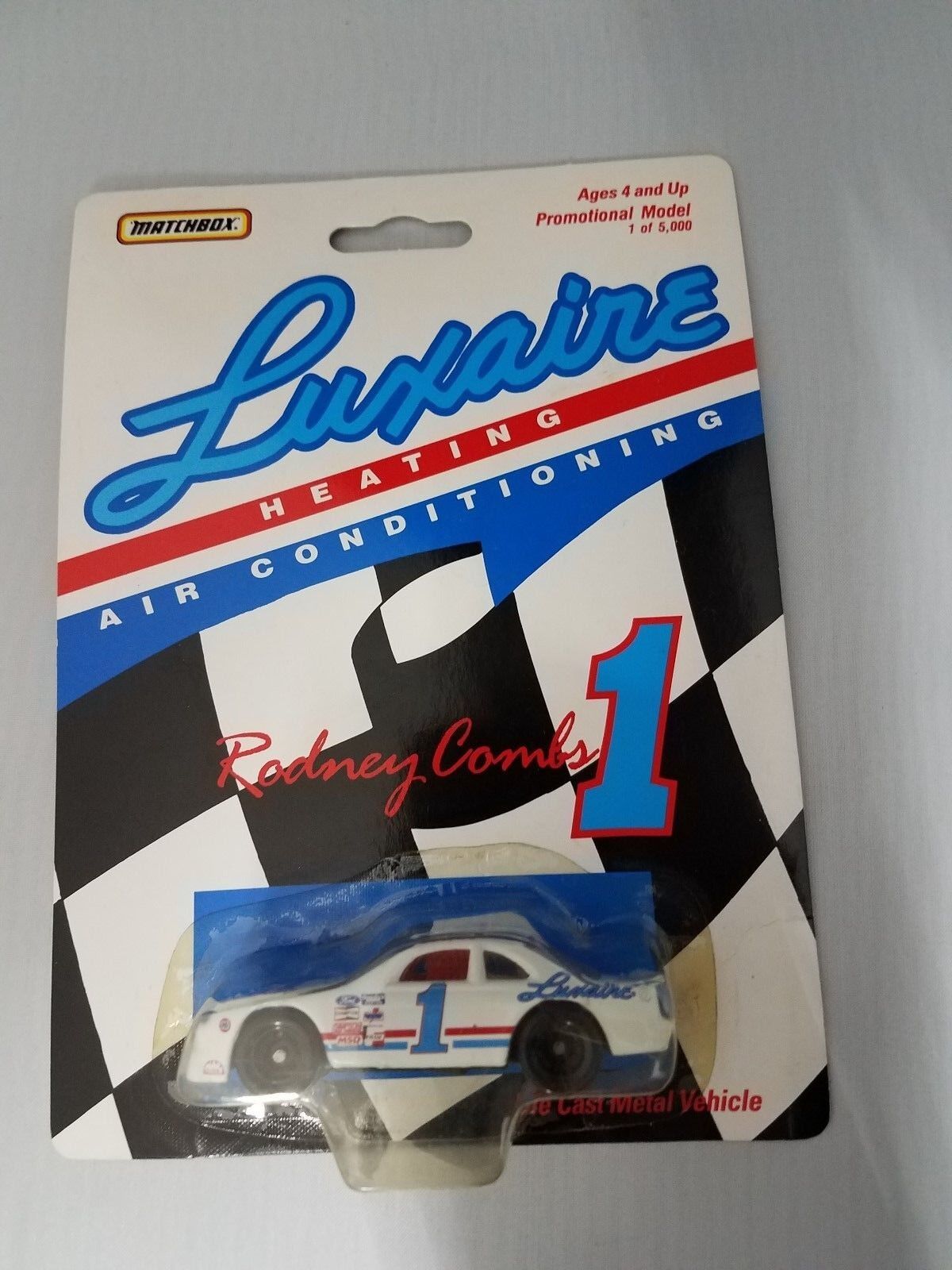 MATCHBOX DIE CAST CAR RODNEY COMBS  #1 LUXAIRE 1993