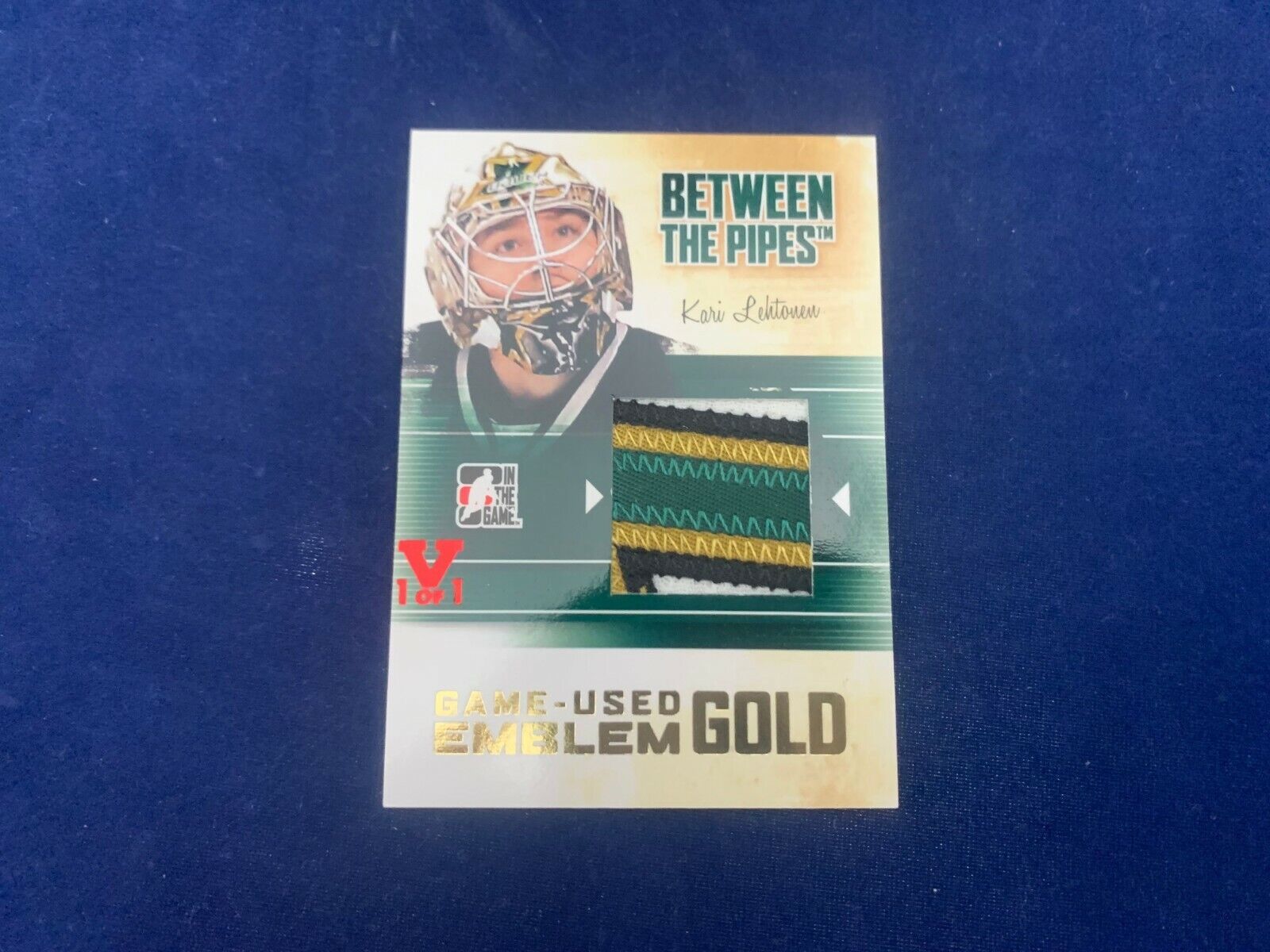 Kari Lehtonen In Between The Pipes JerseyCard 2015/2016 ING Red Vault NM MT