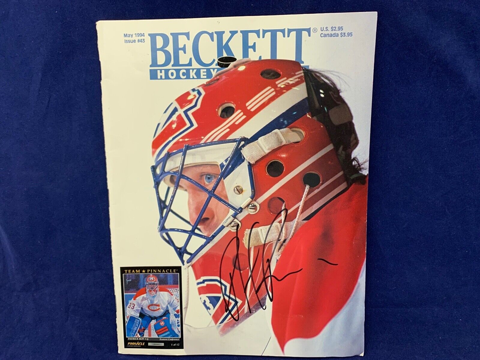 Patrick Roy Autographed Beckett Hockey Magazine #43 1994 JSA COA #HH75180