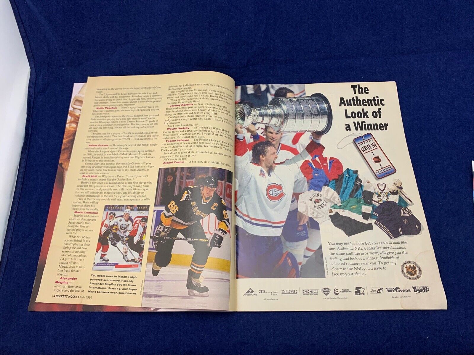 Patrick Roy Autographed Beckett Hockey Magazine #43 1994 JSA COA #HH75180