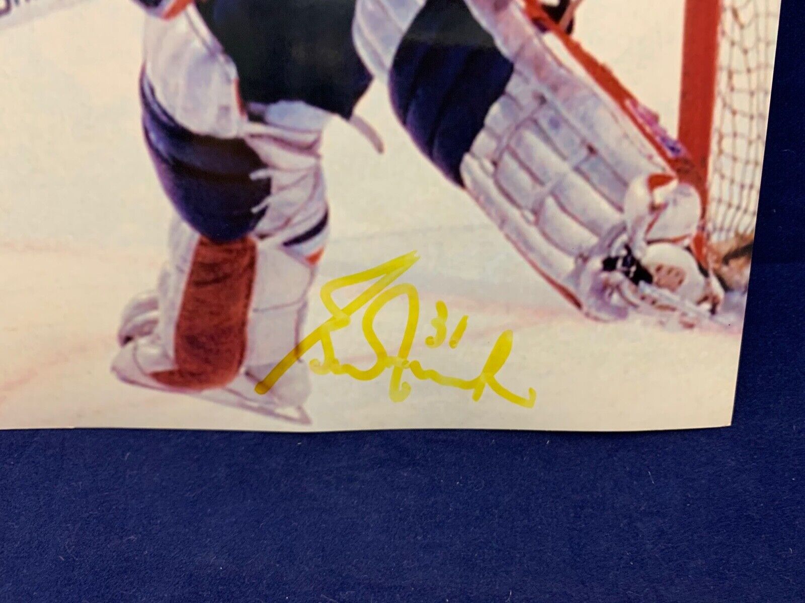 Grant Fuhr Edmonton Oilers Autographed 8x10 Sports Photo E JSA COA #HH75256