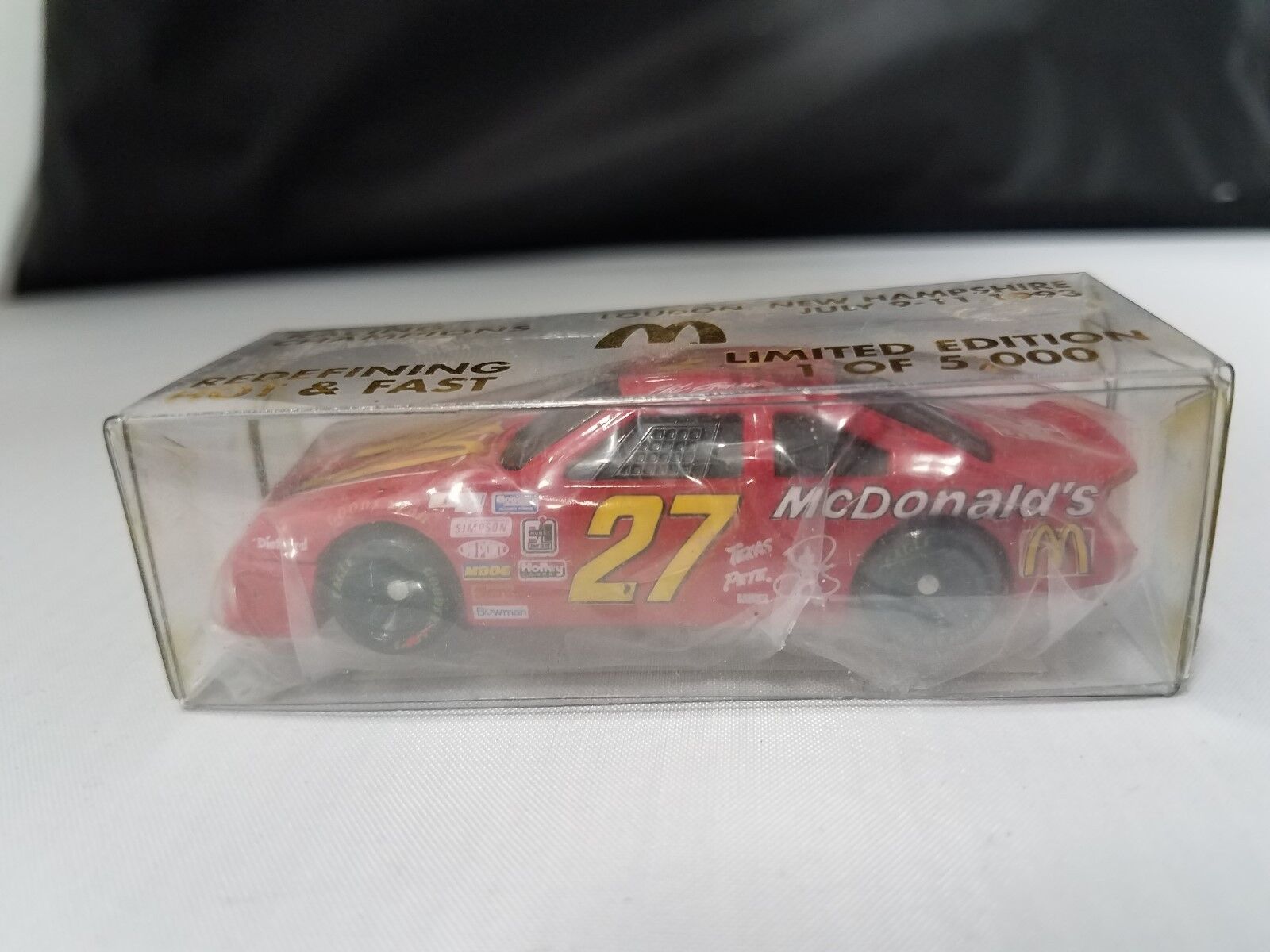 Racing Champions #27 McDonalds Die Cast Car Limited Edition July 9-11 1993