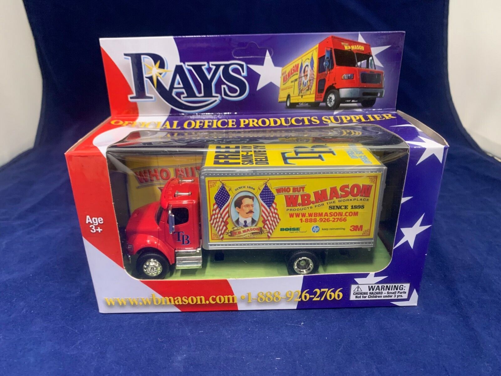 Tampa Bay Rays WB Mason Delivery Toy Truck New in Box