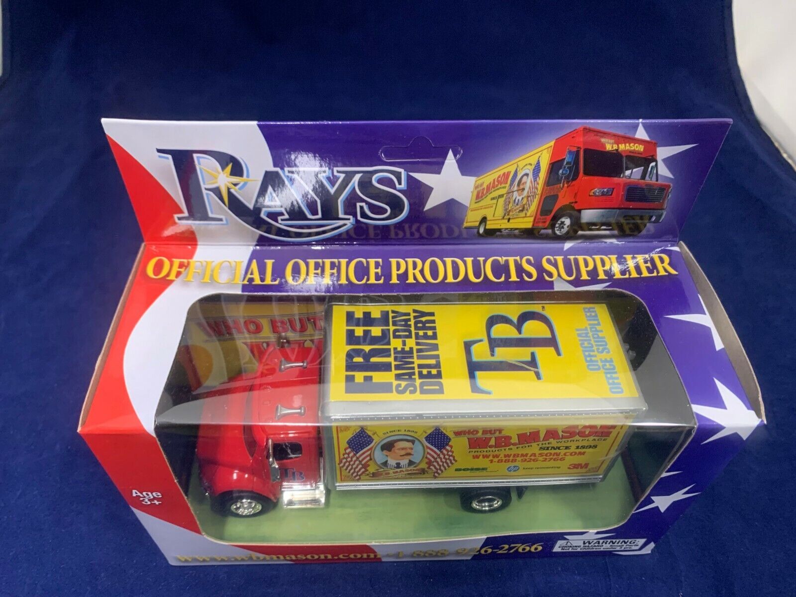 Tampa Bay Rays WB Mason Delivery Toy Truck New in Box