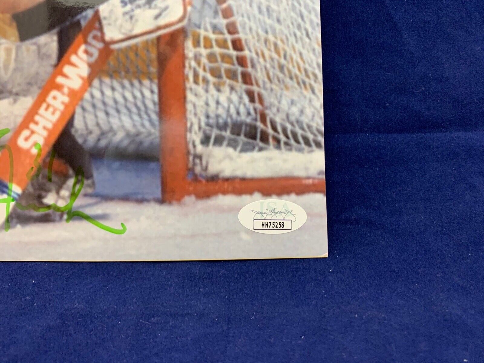 Grant Fuhr Edmonton Oilers Autographed 8x10 Sports Photo B JSA COA #HH75258