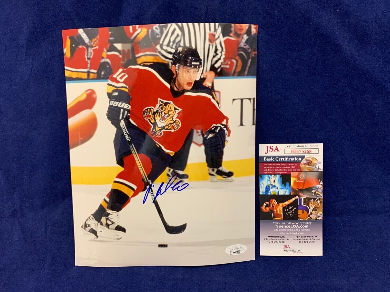 Pavel Bure Florida Panthers Autographed 8x10 Sports Photo B JSA COA #HH75268