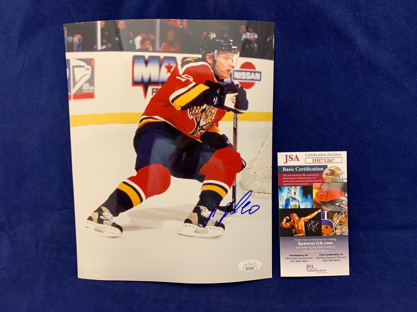 Pavel Bure Florida Panthers Autographed 8x10 Sports Photo A JSA COA #HH75267