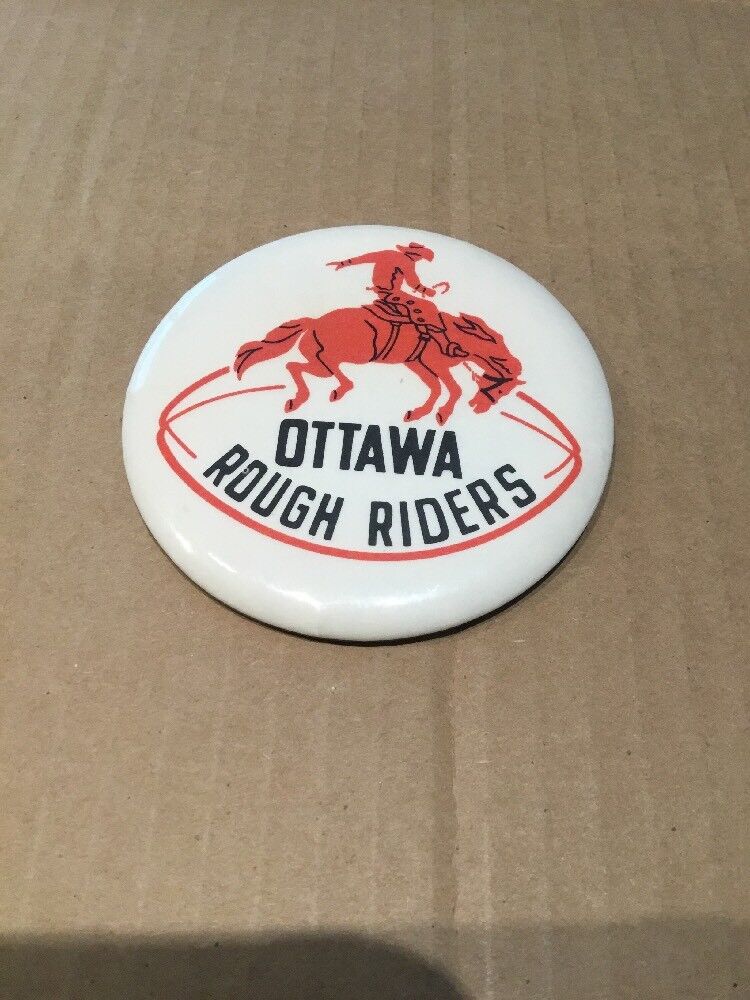 1970s Ottawa Rough Riders CFL 31/2 Inch Pin