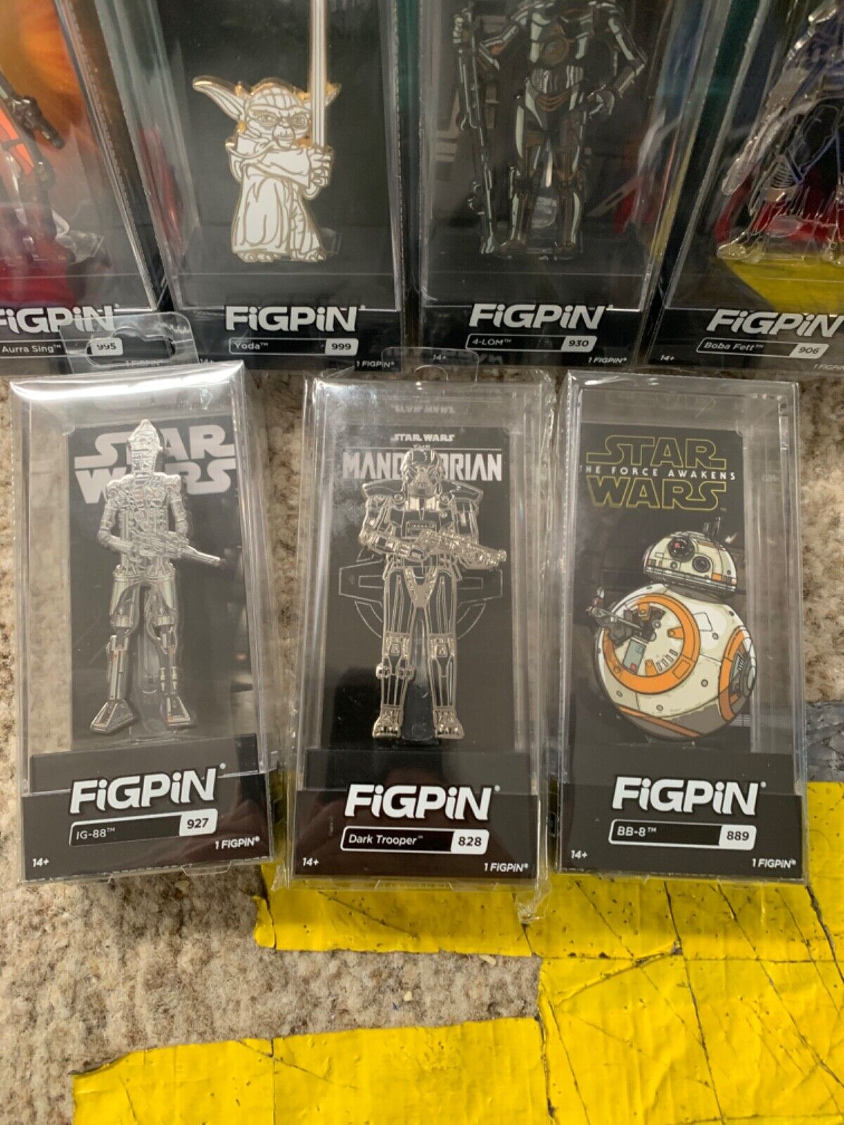 Star Wars Celebration Anaheim 2022 FiGPiN Exclusive Set Of 7 FIGPIN SW