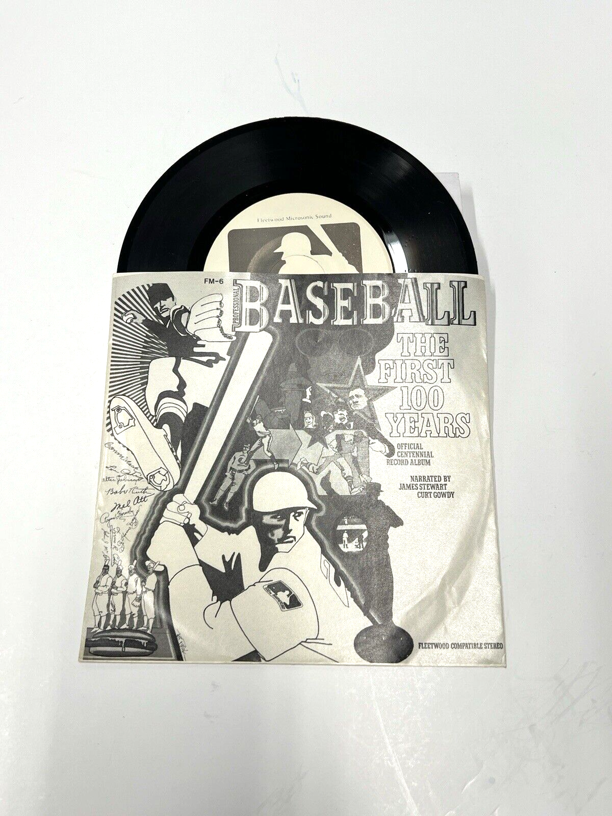 MLB Baseball The First 100 Years 45 Record Fleetwood Records With Sleeve 12" LP