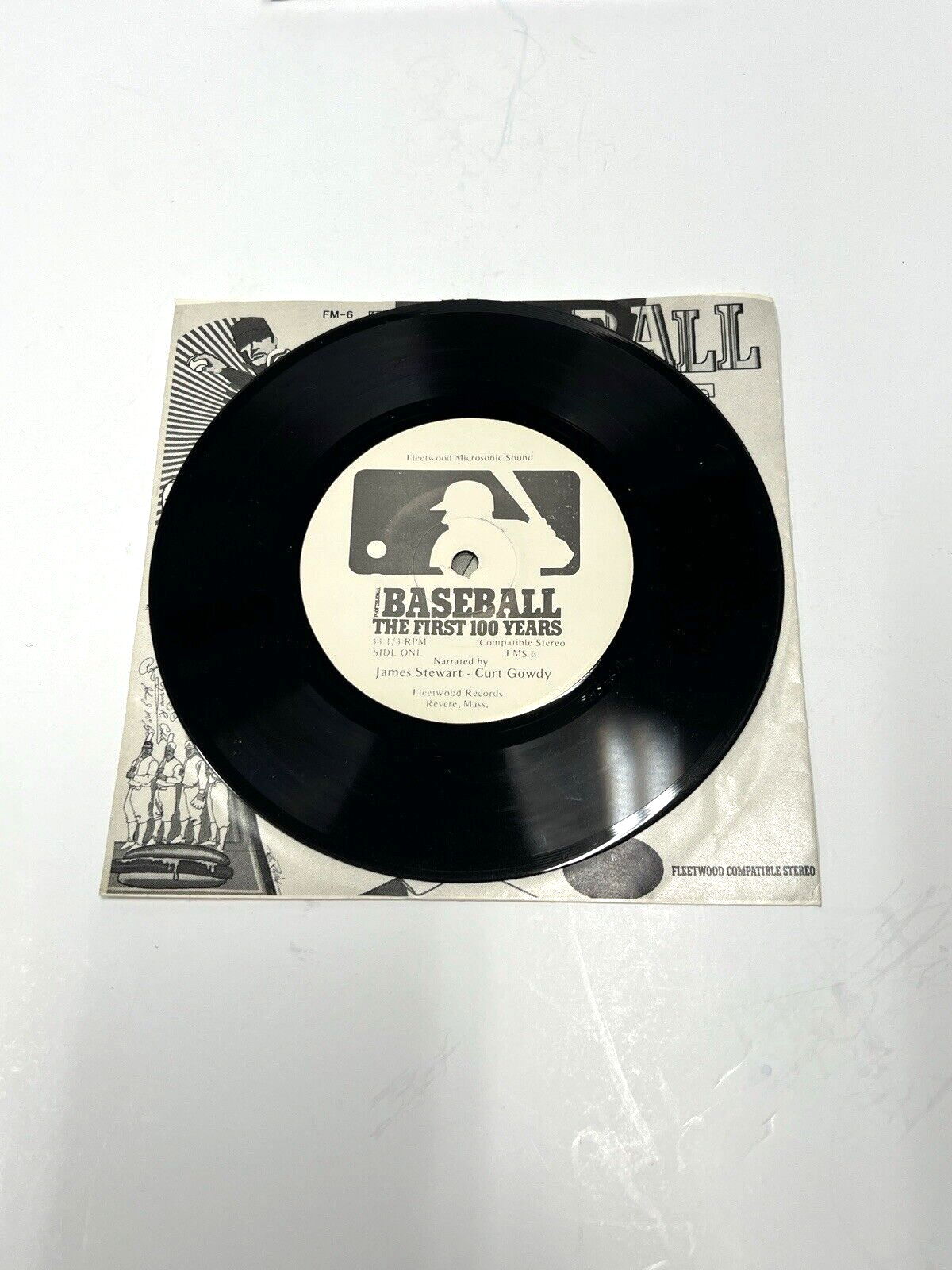 MLB Baseball The First 100 Years 45 Record Fleetwood Records With Sleeve 12" LP