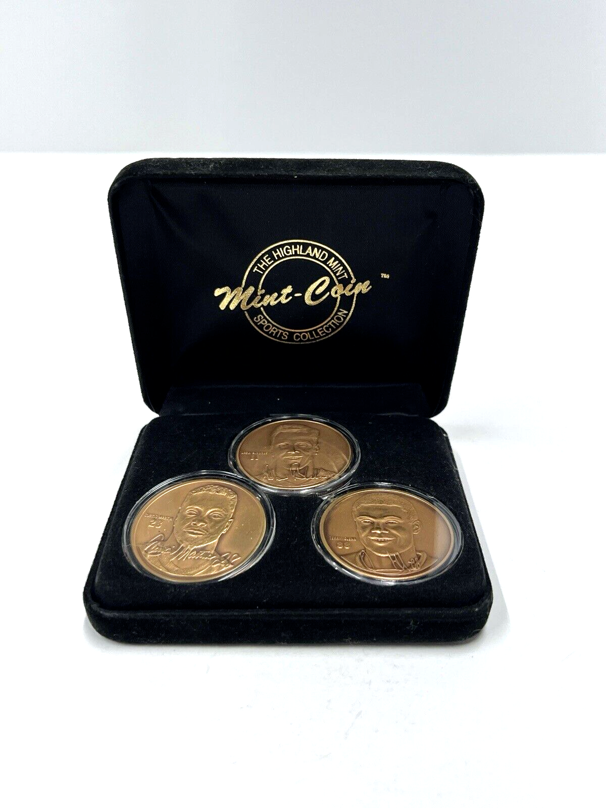 NFL New England Patriots The Highland Mint Bronze 3-Coin Sports Collection Set