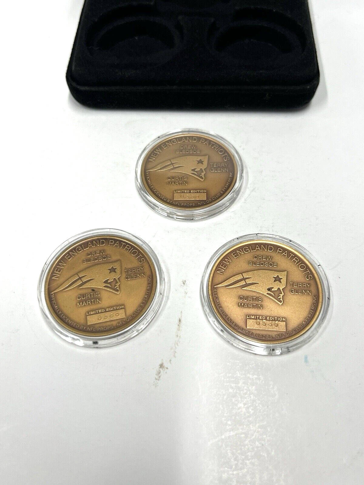 NFL New England Patriots The Highland Mint Bronze 3-Coin Sports Collection Set