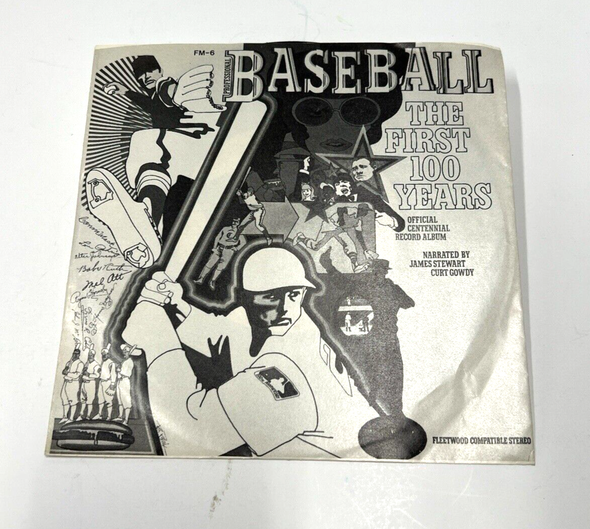 MLB Baseball The First 100 Years 45 Record Fleetwood Records With Sleeve 12" LP