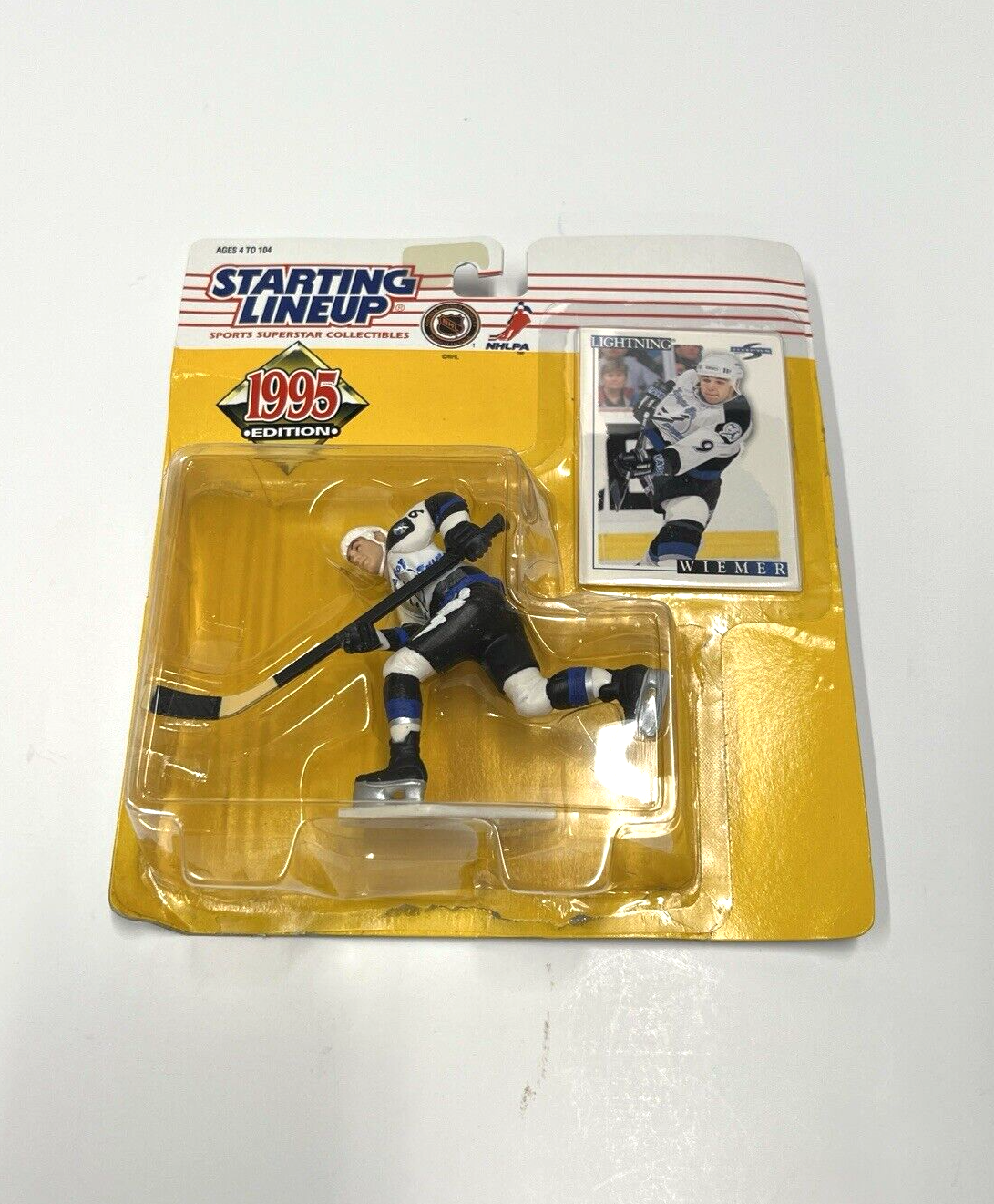 Rare 1995 Custom Jasen Wiemer NHL Tampa Bay Lightning Starting Lineup Figure NIP