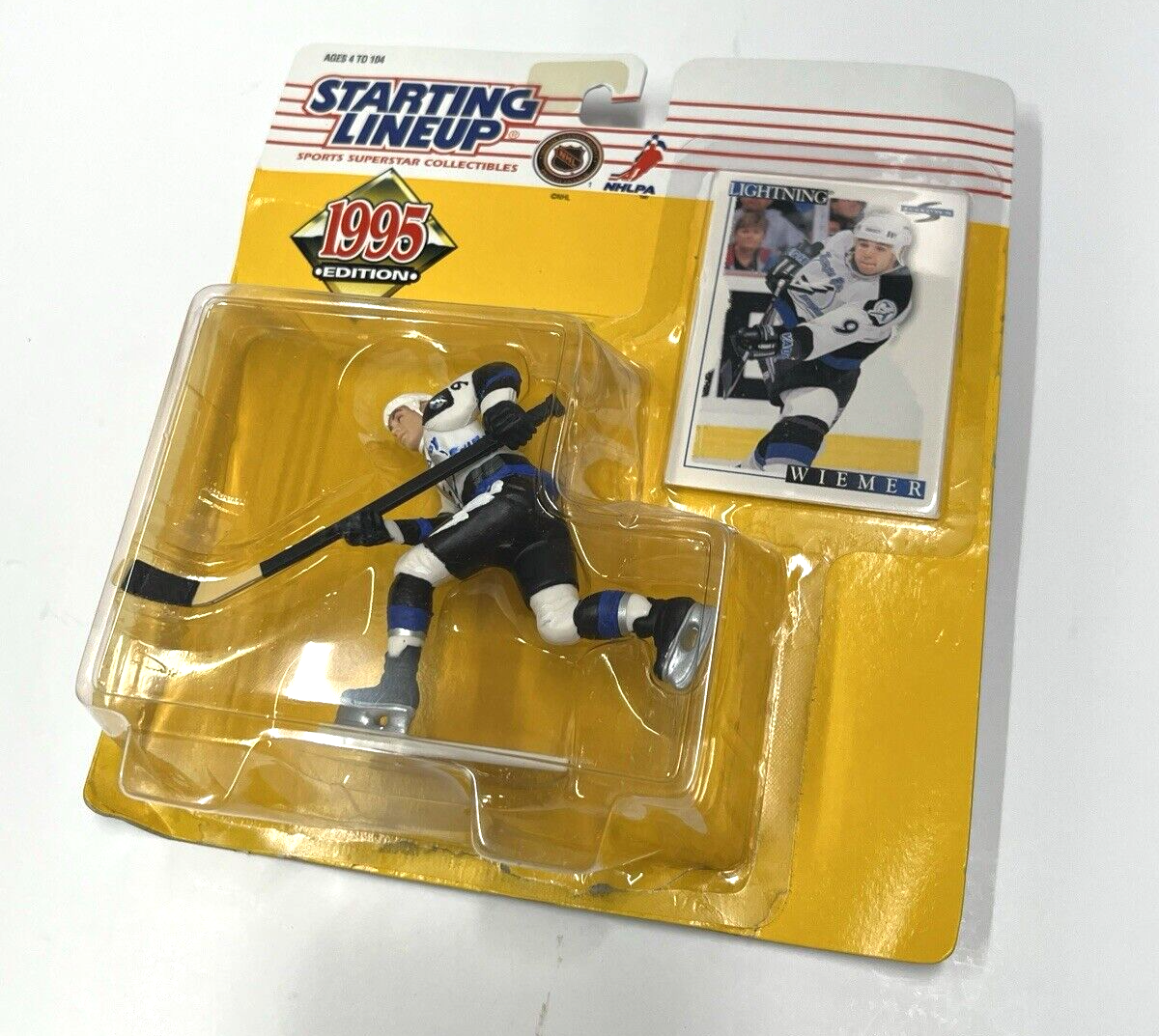 Rare 1995 Custom Jasen Wiemer NHL Tampa Bay Lightning Starting Lineup Figure NIP