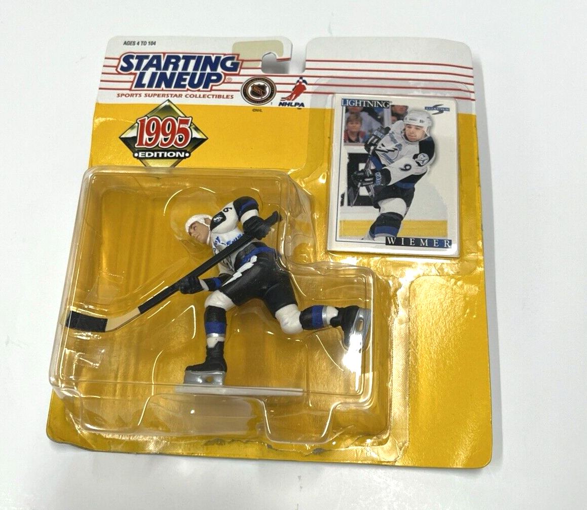 Rare 1995 Custom Jasen Wiemer NHL Tampa Bay Lightning Starting Lineup Figure NIP