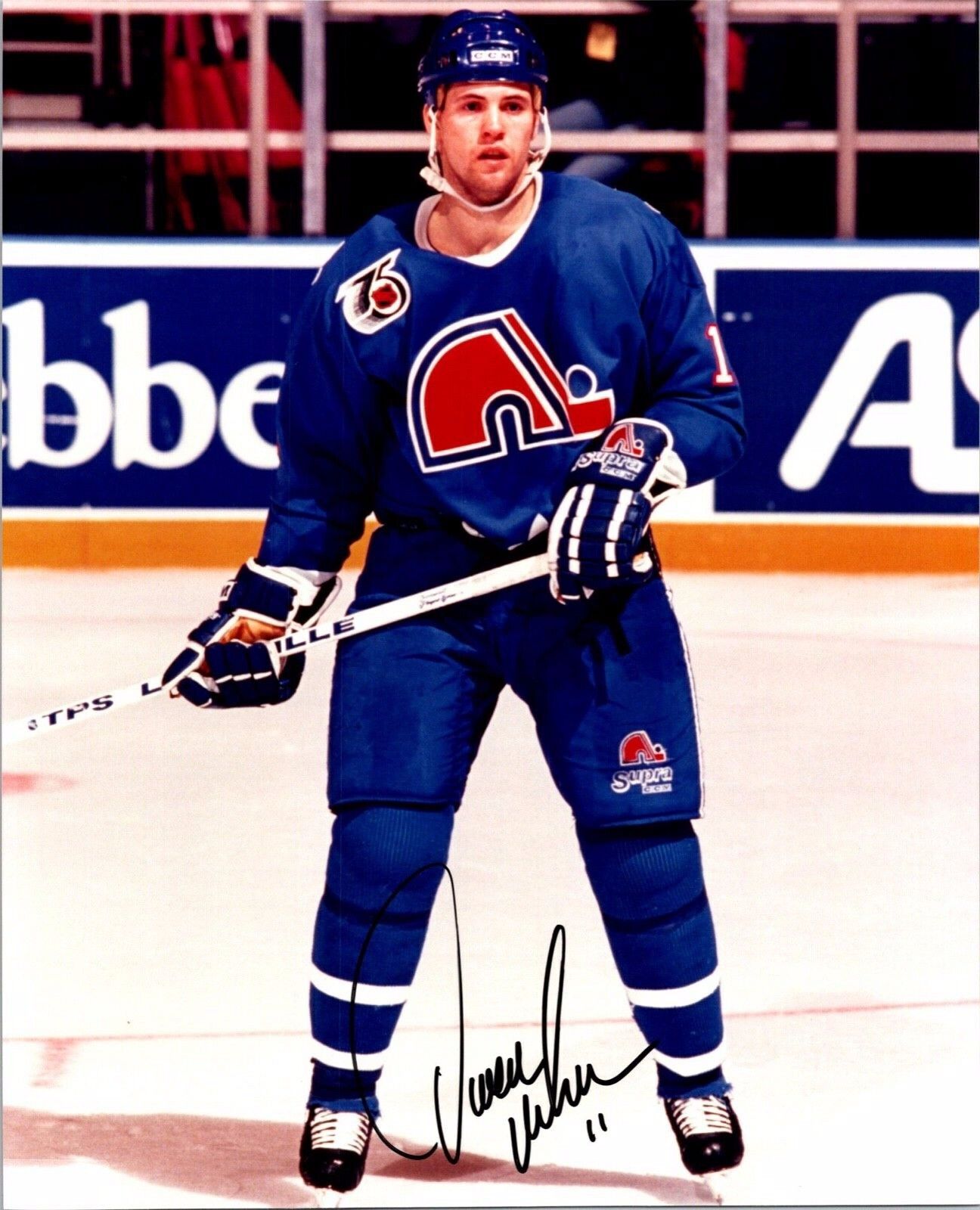 Owen Nolan Quebec Nordiques Autographed 8x10 Photo A Certified by All Sports